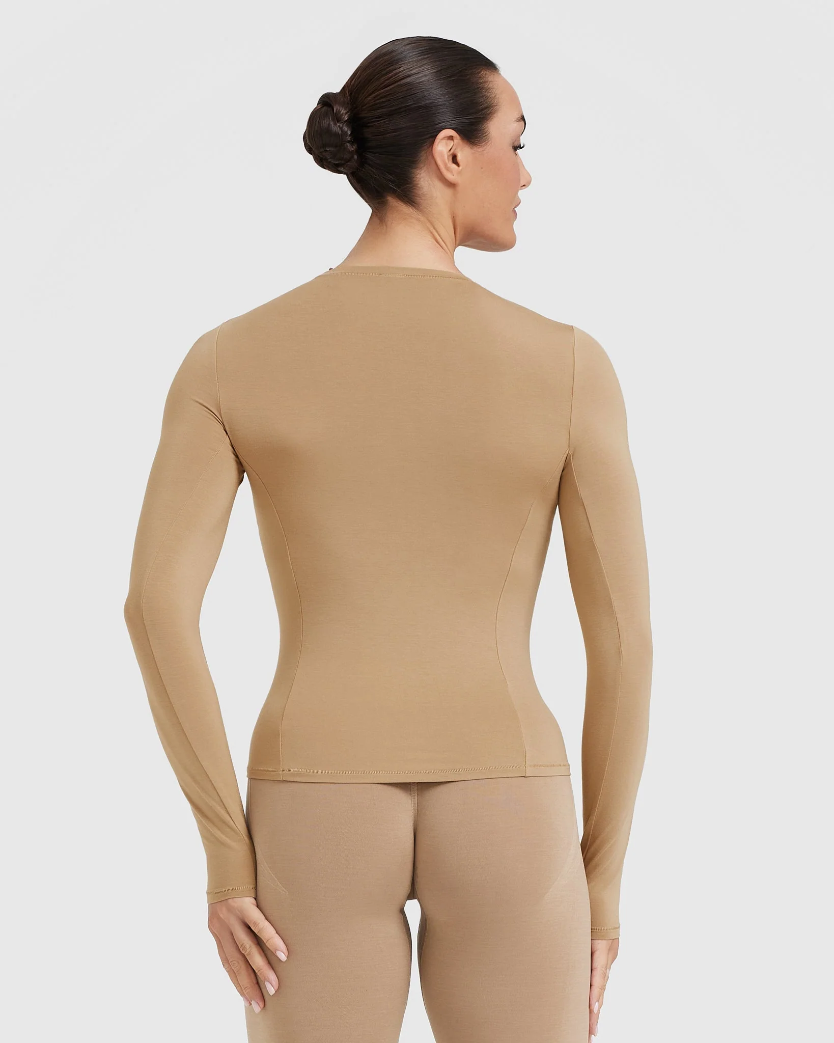 Mellow™ Soft Long Sleeve Top | Dune Brown - Image 2