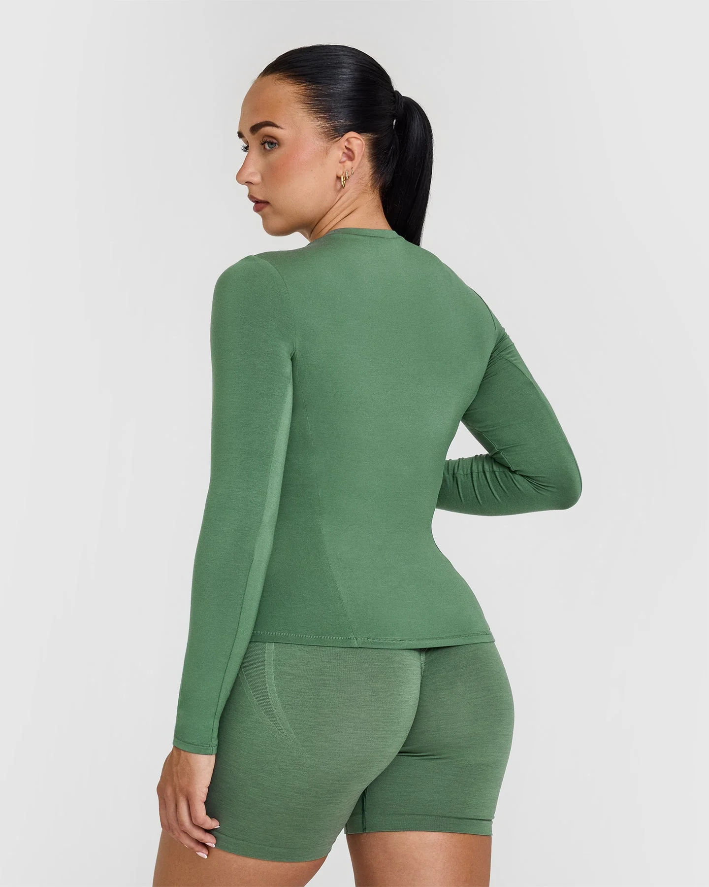 Mellow™ Soft Long Sleeve Top | Forest Green - Image 2