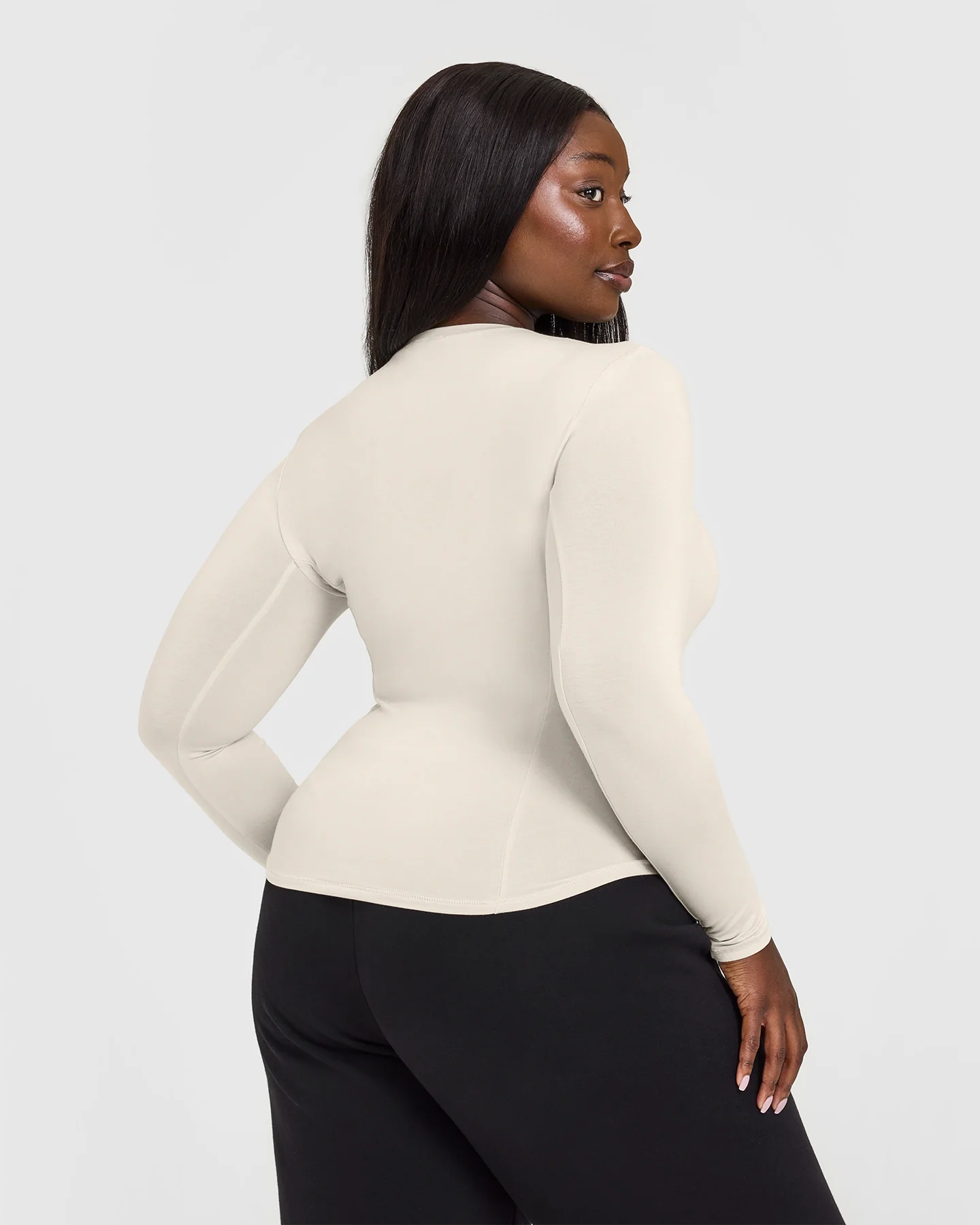 Mellow™ Soft Long Sleeve Top | Sand - Image 2