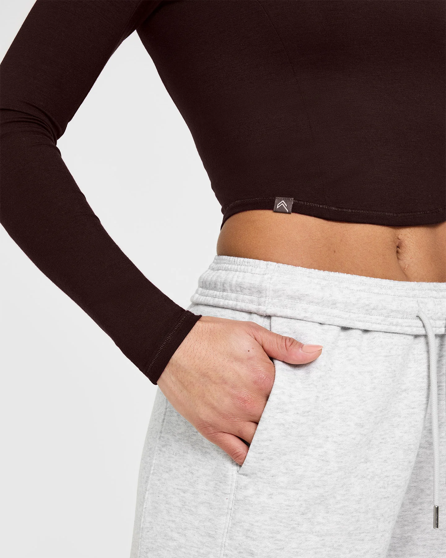 Mellow™ Soft Mid Long Sleeve Top | 70% Cocoa - Image 5