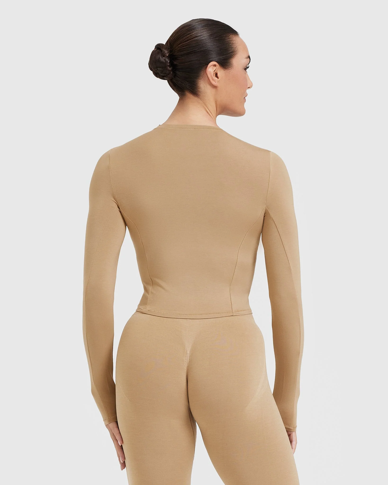Mellow™ Soft Mid Long Sleeve Top | Dune Brown - Image 2