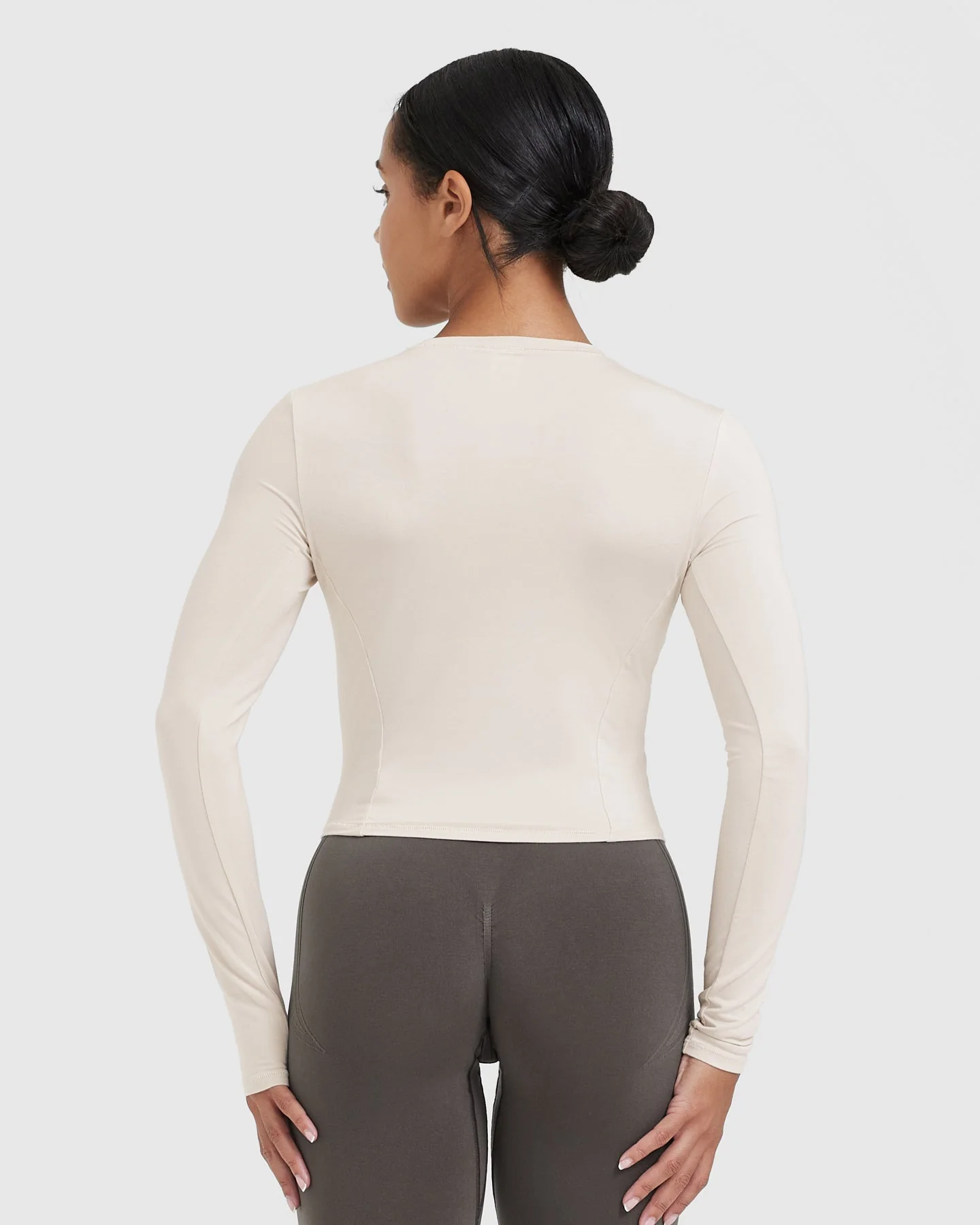 Mellow™ Soft Mid Long Sleeve Top | Sand - Image 2