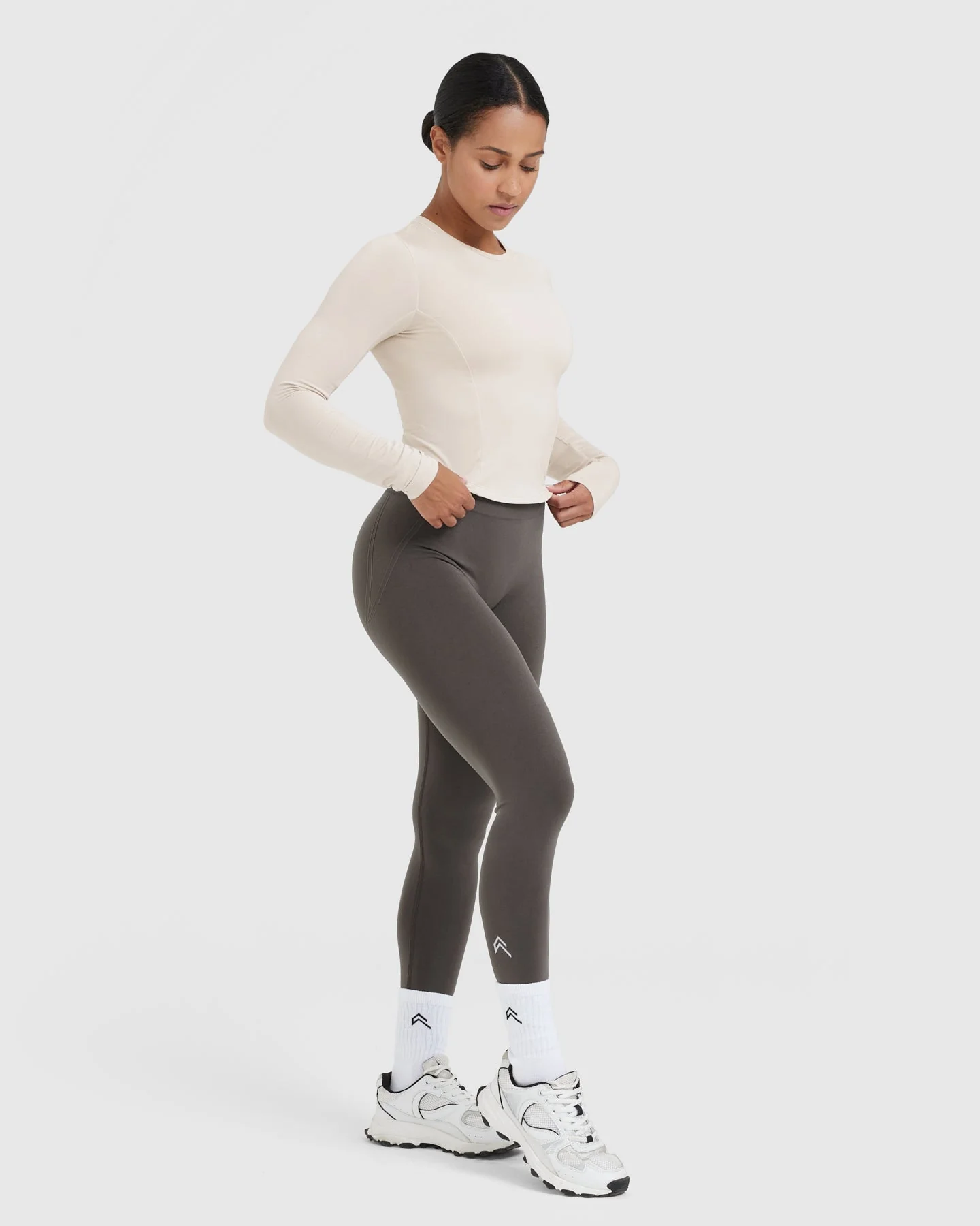 Mellow™ Soft Mid Long Sleeve Top | Sand - Image 3