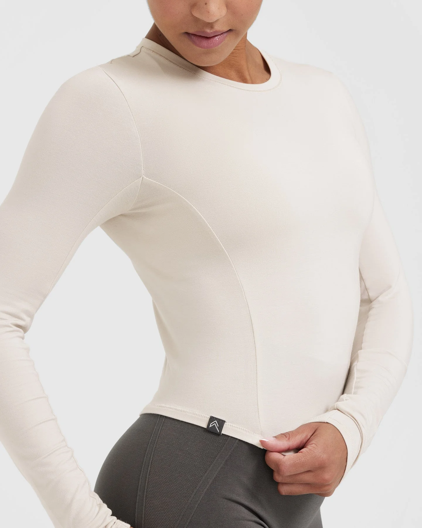 Mellow™ Soft Mid Long Sleeve Top | Sand - Image 4