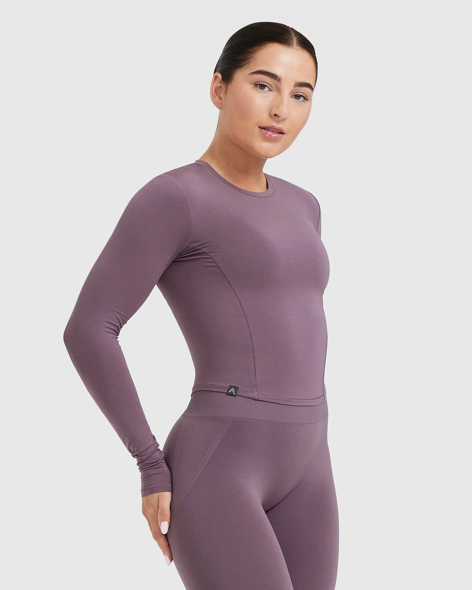 Mellow™ Soft Mid Long Sleeve Top | Vintage Purple - Image 3