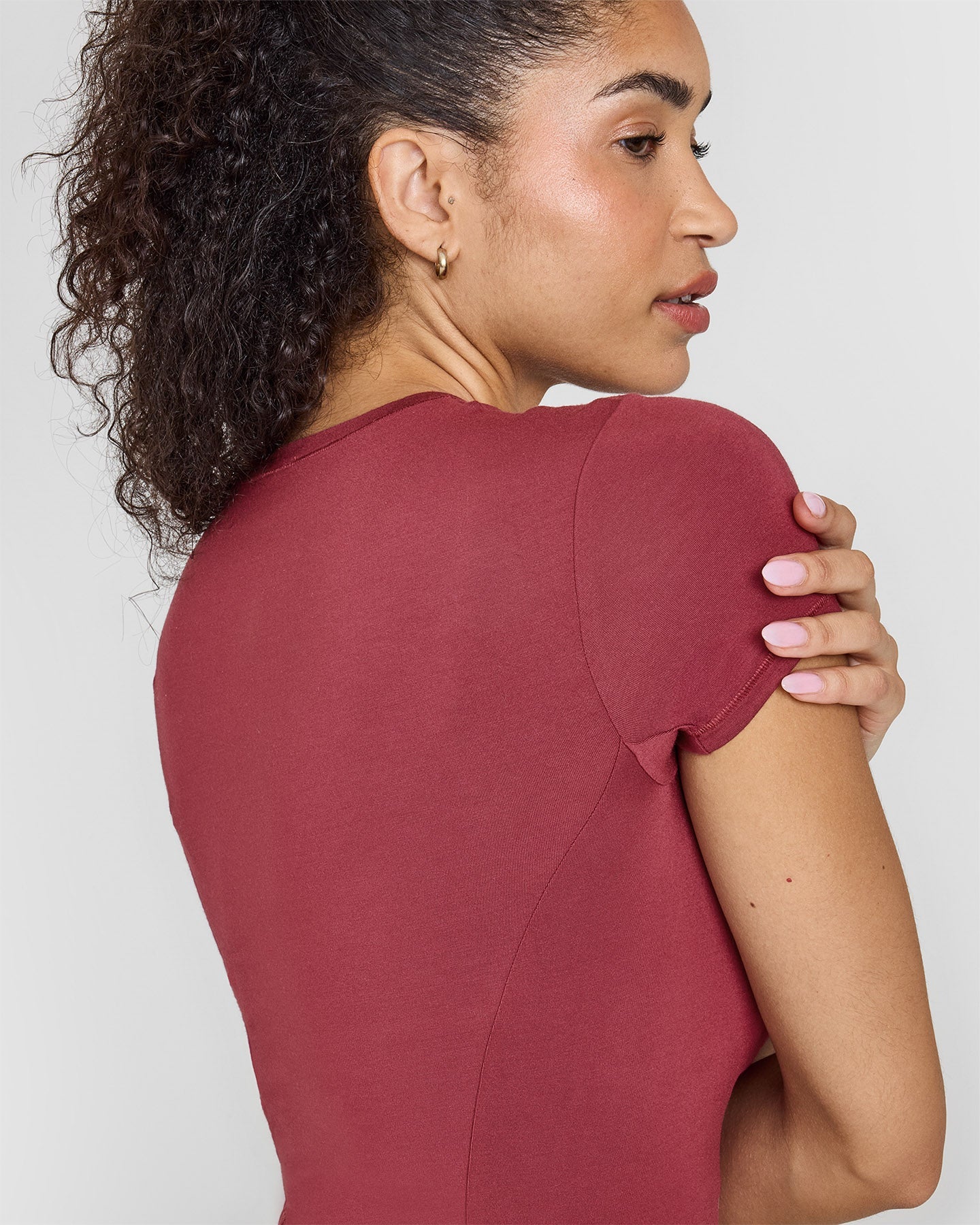 Mellow™ Soft Mid Short Sleeve T-Shirt | Burnt Cherry - Image 5