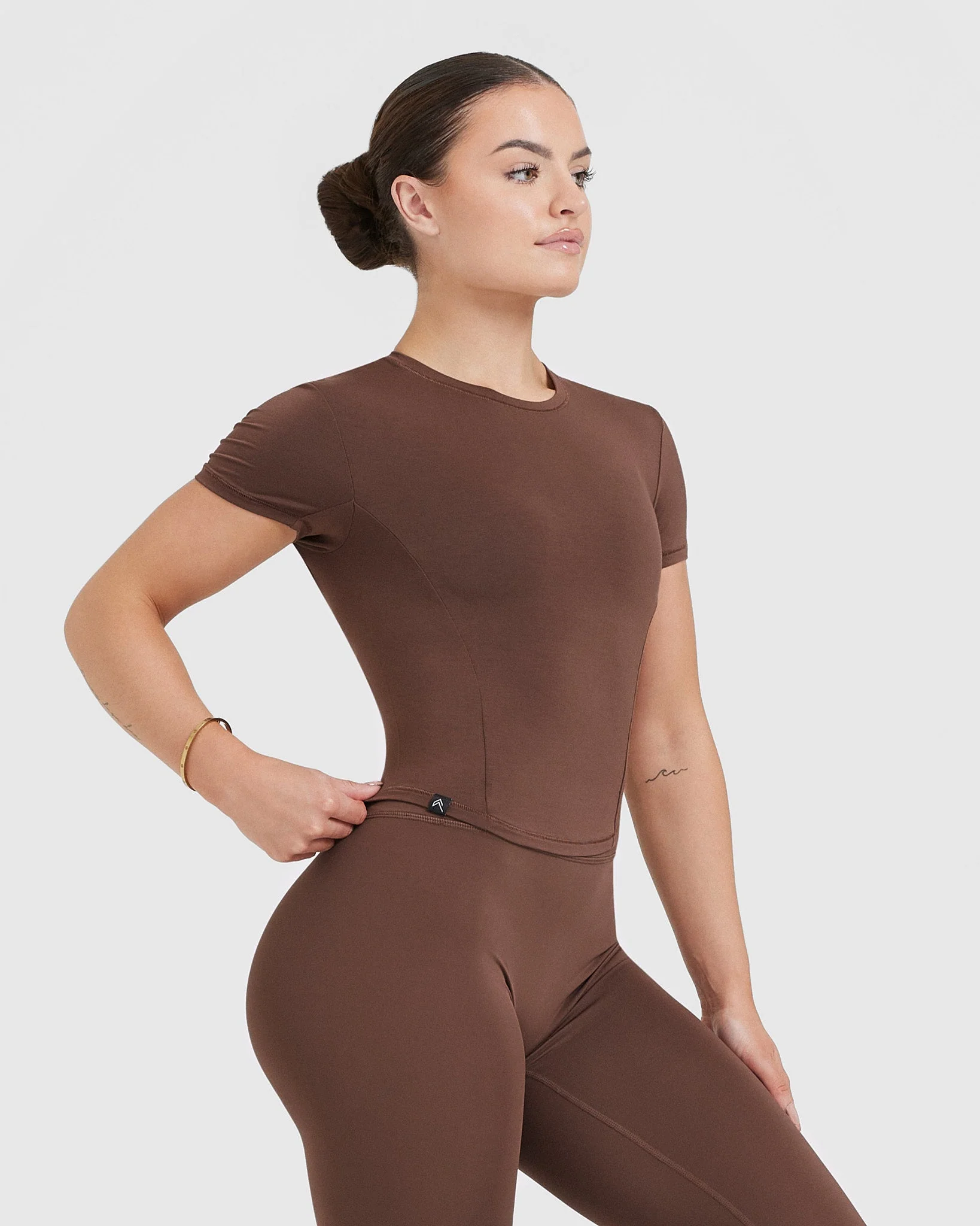 Mellow™ Soft Mid Short Sleeve T-Shirt | Chestnut - Image 3