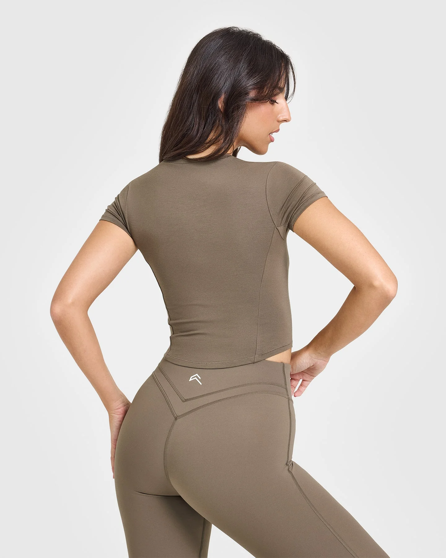 Mellow™ Soft Mid Short Sleeve T-Shirt | Moss Brown - Image 4