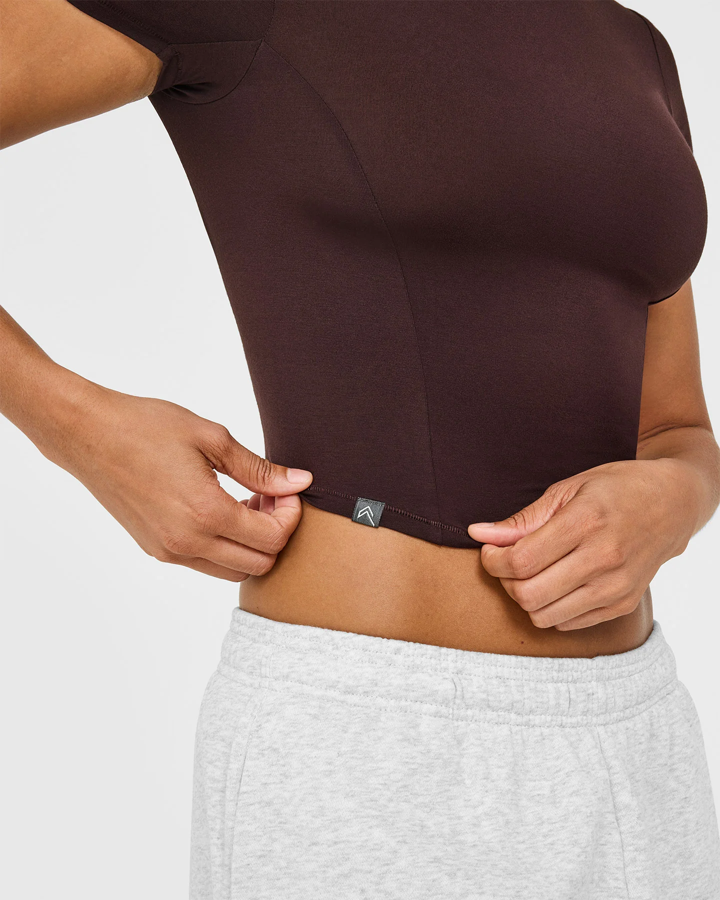Mellow™ Soft Mid Short Sleeve T-Shirt | Plum Brown - Image 4