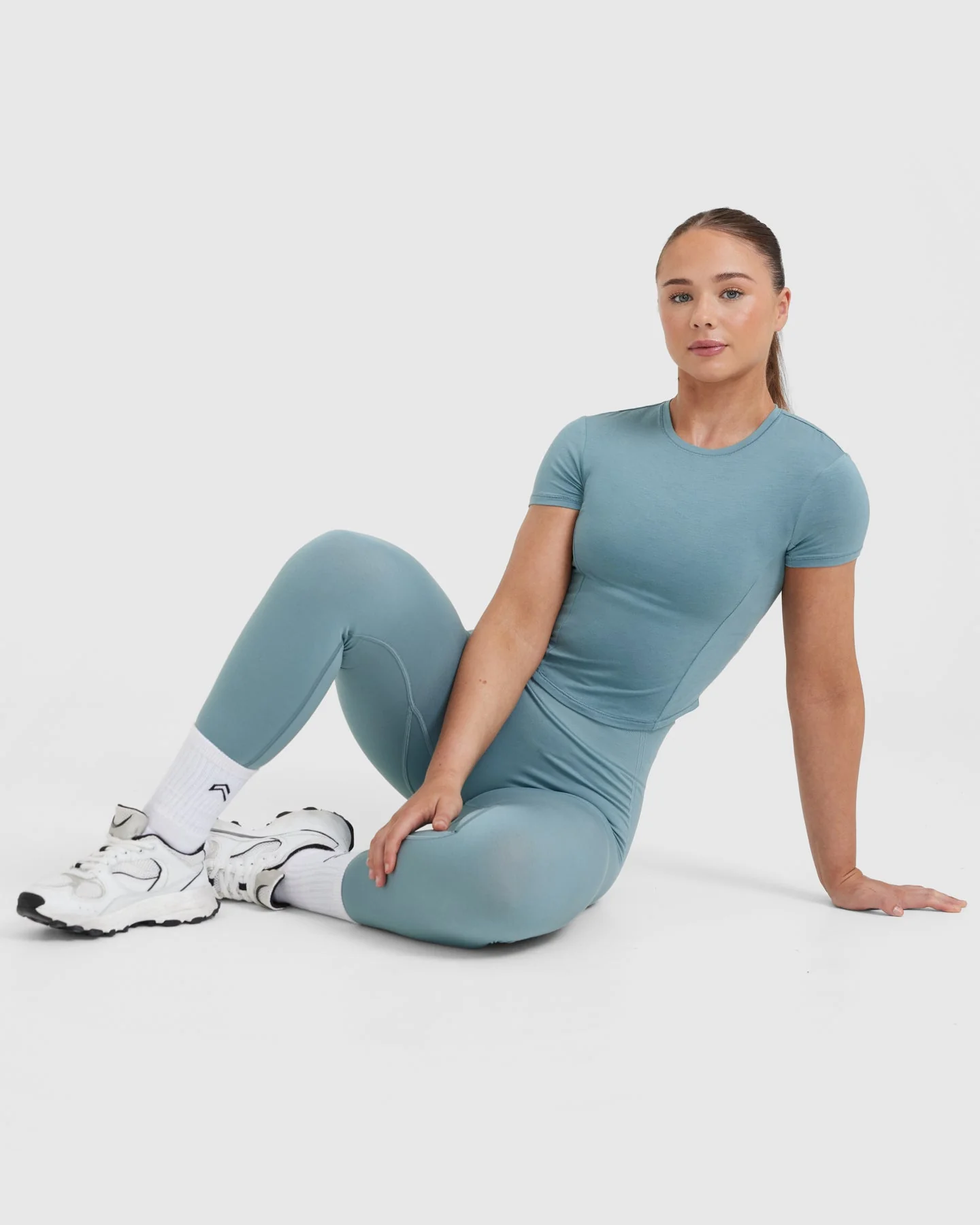 Mellow™ Soft Mid Short Sleeve T-Shirt | Steel Blue - Image 6