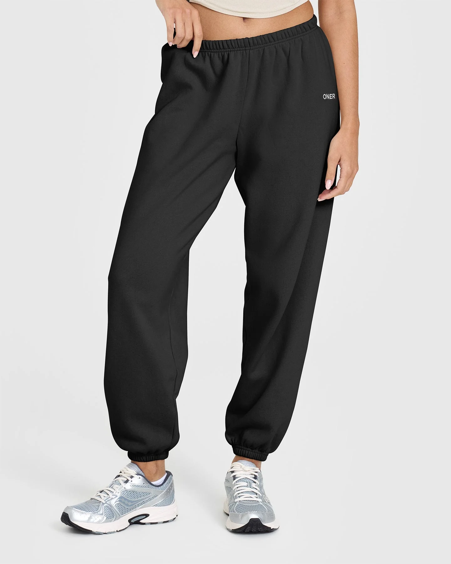 Mid Weight Joggers | Soft Black