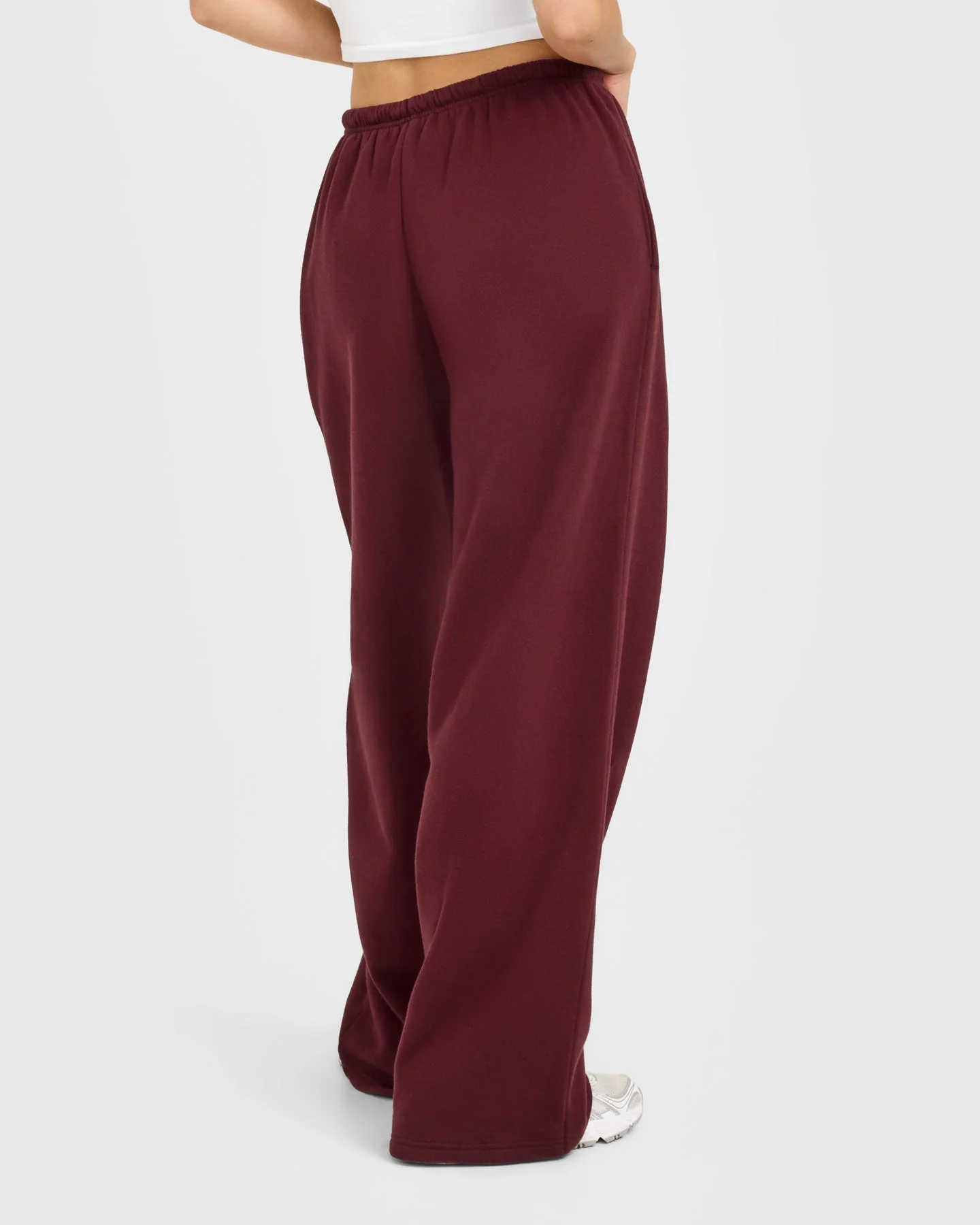 Mid Weight Relaxed Straight Leg Joggers | Rosewood - Image 2