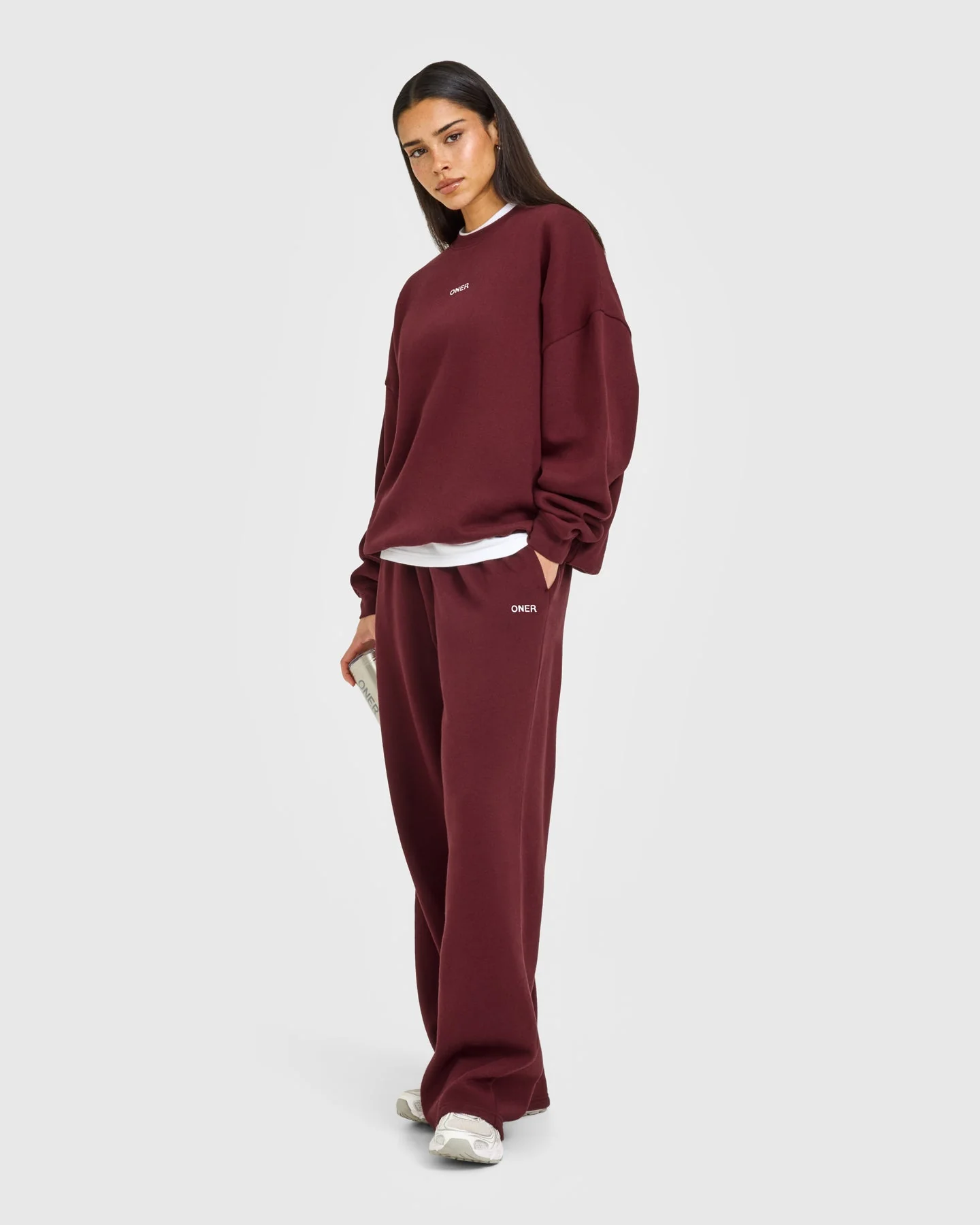 Mid Weight Sweatshirt | Rosewood - Image 2