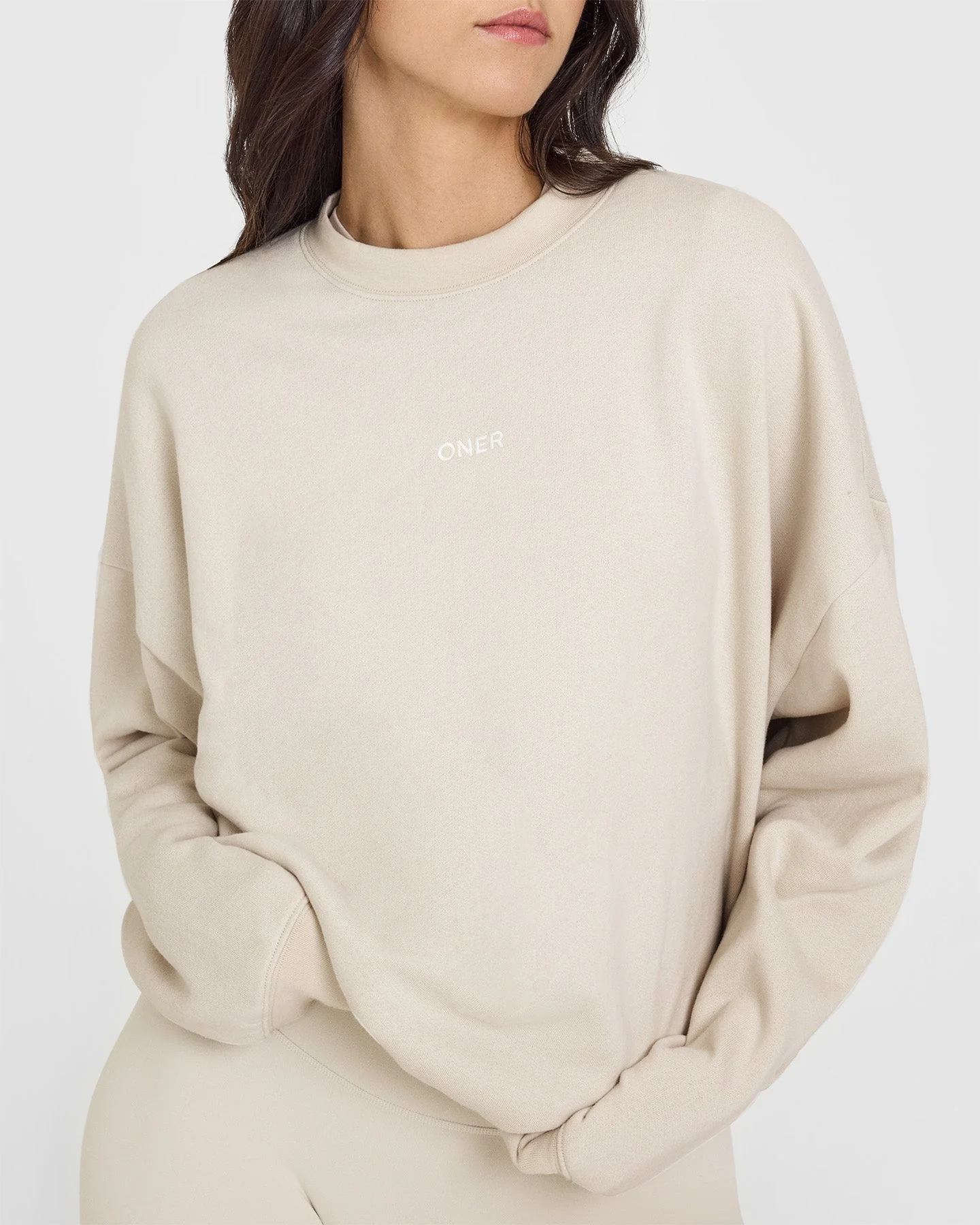 Mid Weight Sweatshirt | Sand - Image 4