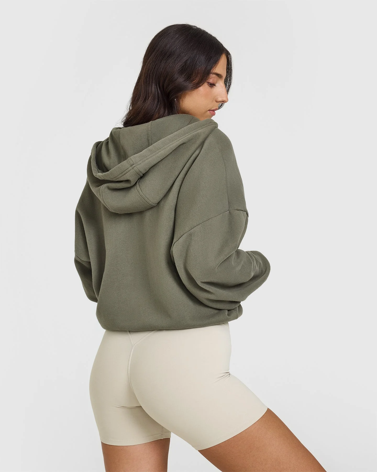 Mid Weight Zip Through Hoodie | Alpine Green - Image 2