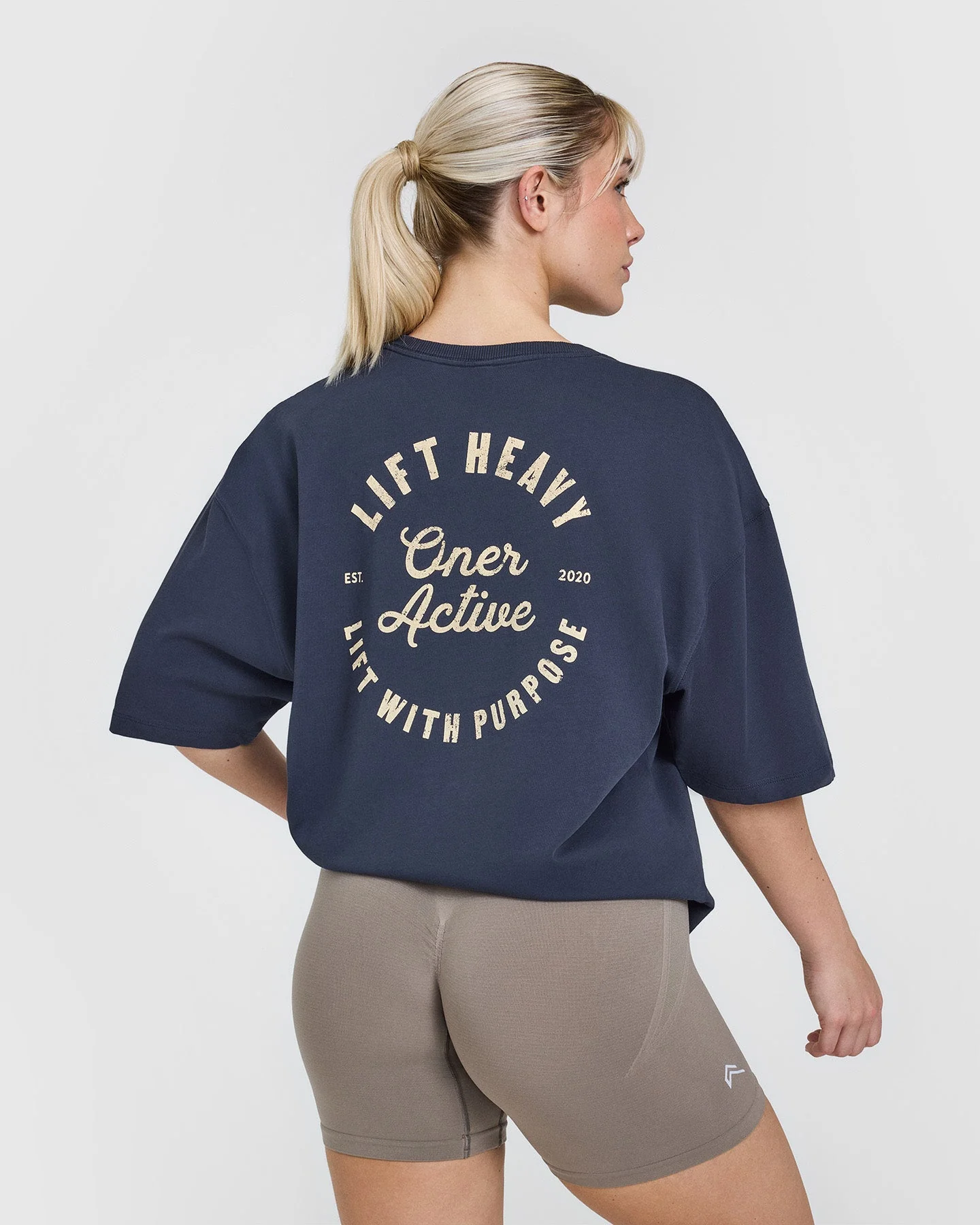 OA Graphic Washed T-Shirt | True Blue - Image 2