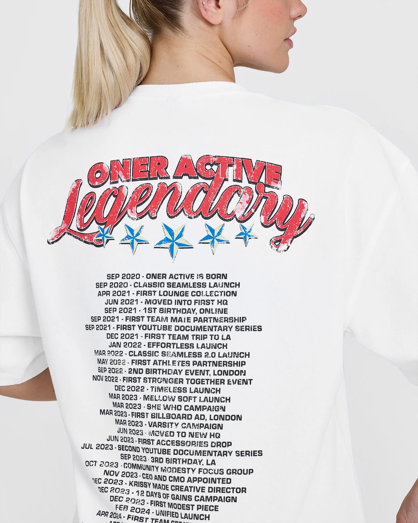 OA Tour Graphic Washed T-Shirt | White - Image 5