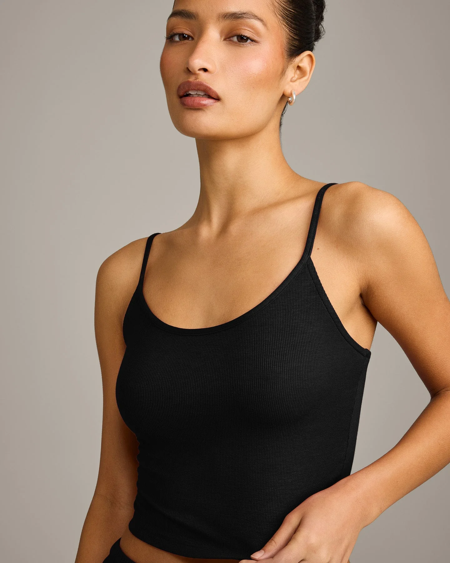 Oner At Home Night Strappy Mid Vest | Black - Image 4