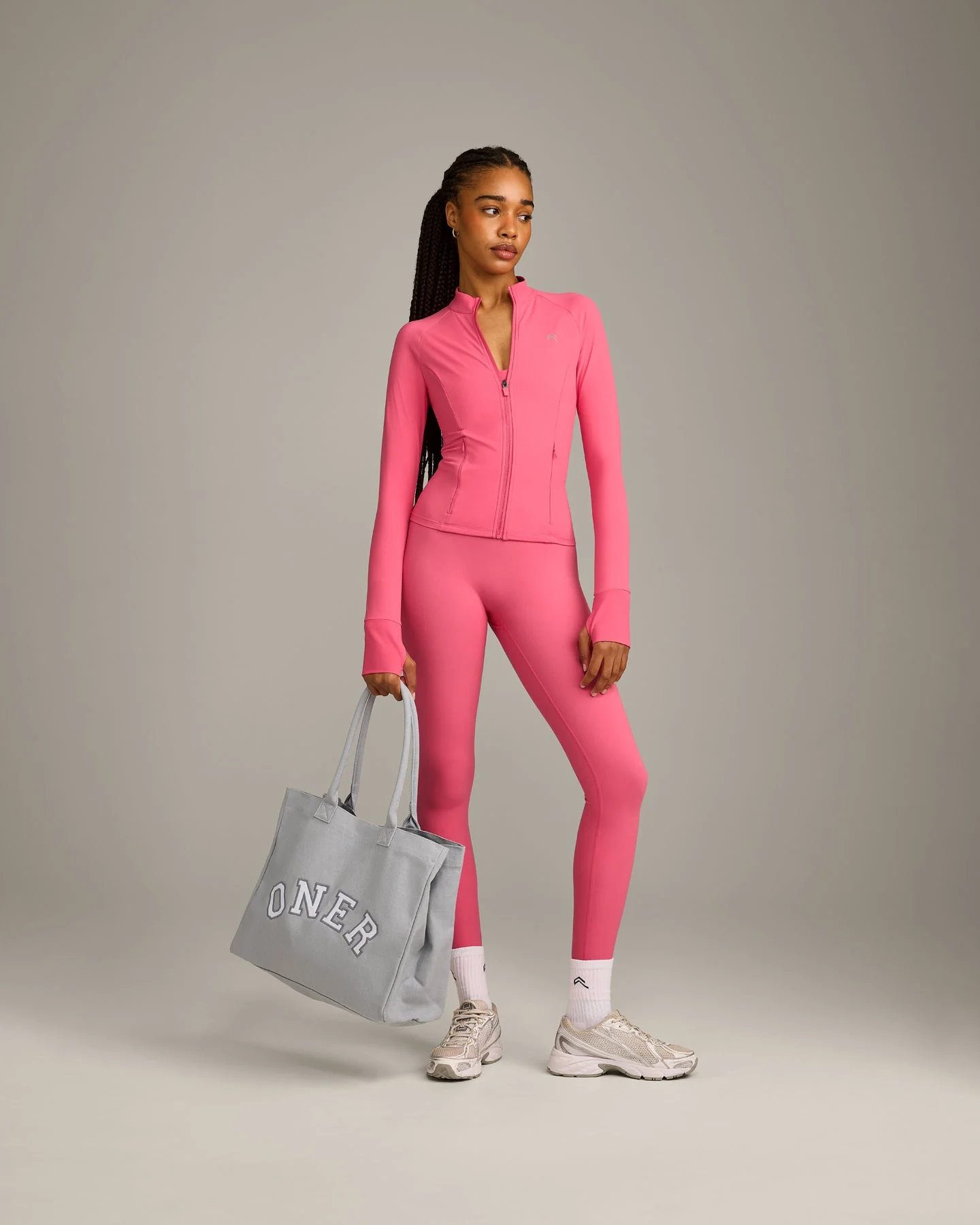 Oner Girlfriend Canvas Tote | Platinum Grey - Image 3
