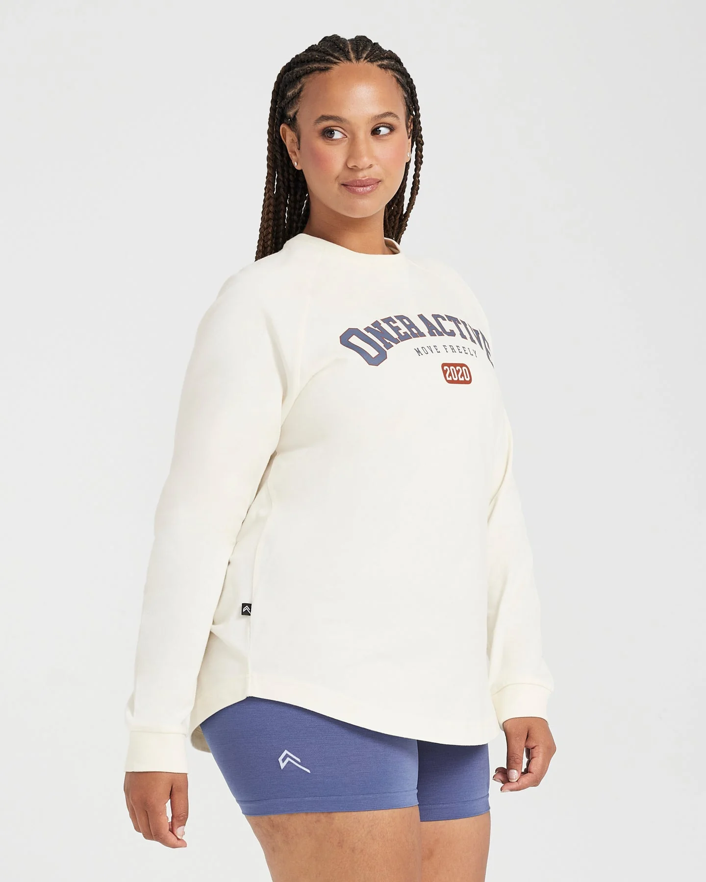 Oversized Long Sleeve Club Tee | Off White - Image 3