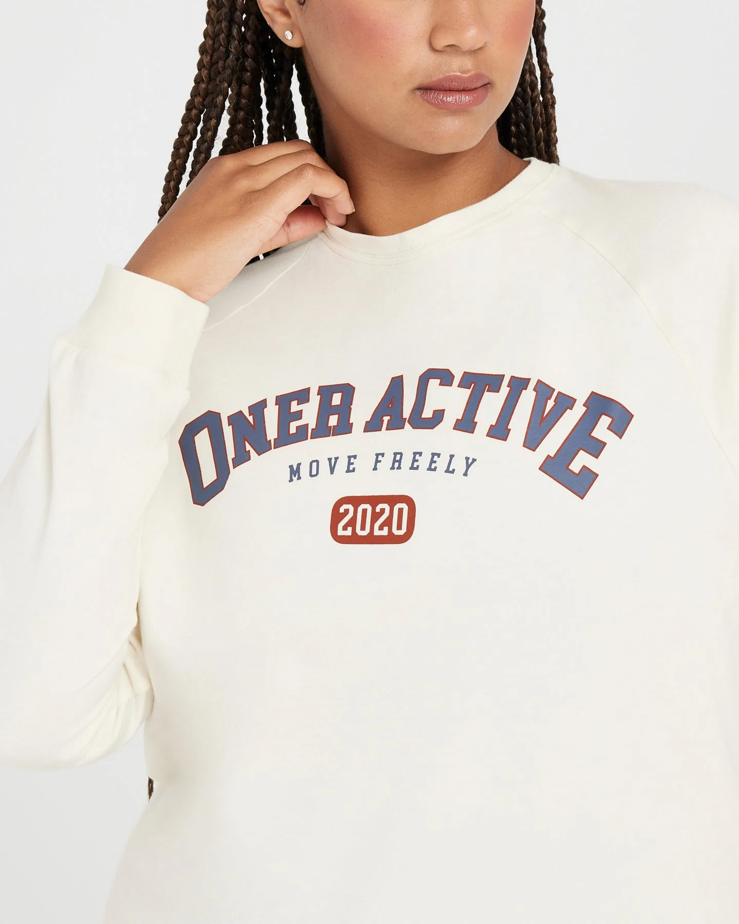 Oversized Long Sleeve Club Tee | Off White - Image 4