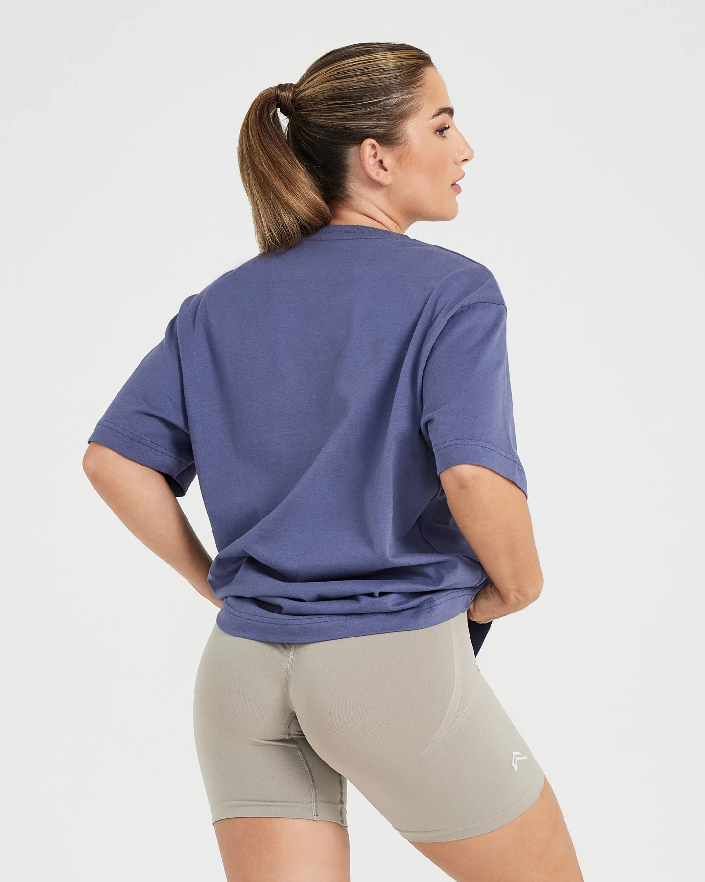 Oversized Short Sleeve Club Tee | Slate Blue - Image 2