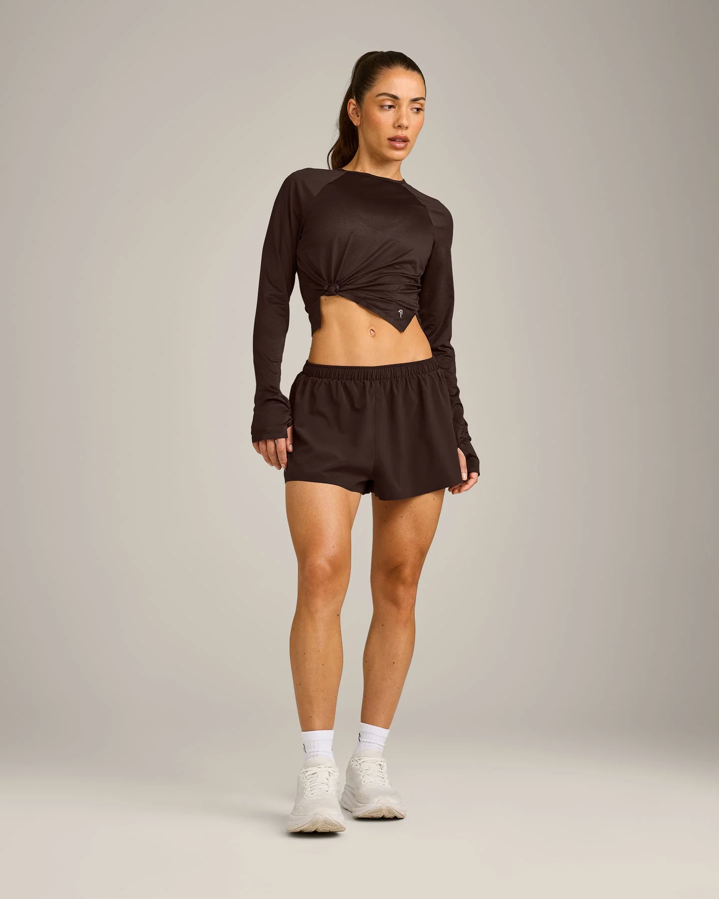PrecisionMove™ Long Sleeve Top | 70% Cocoa - Image 3