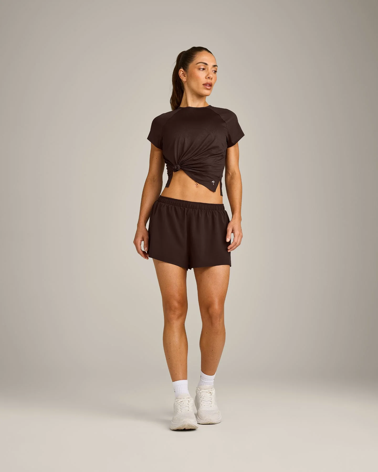 PrecisionMove™ Short Sleeve Top | 70% Cocoa - Image 3