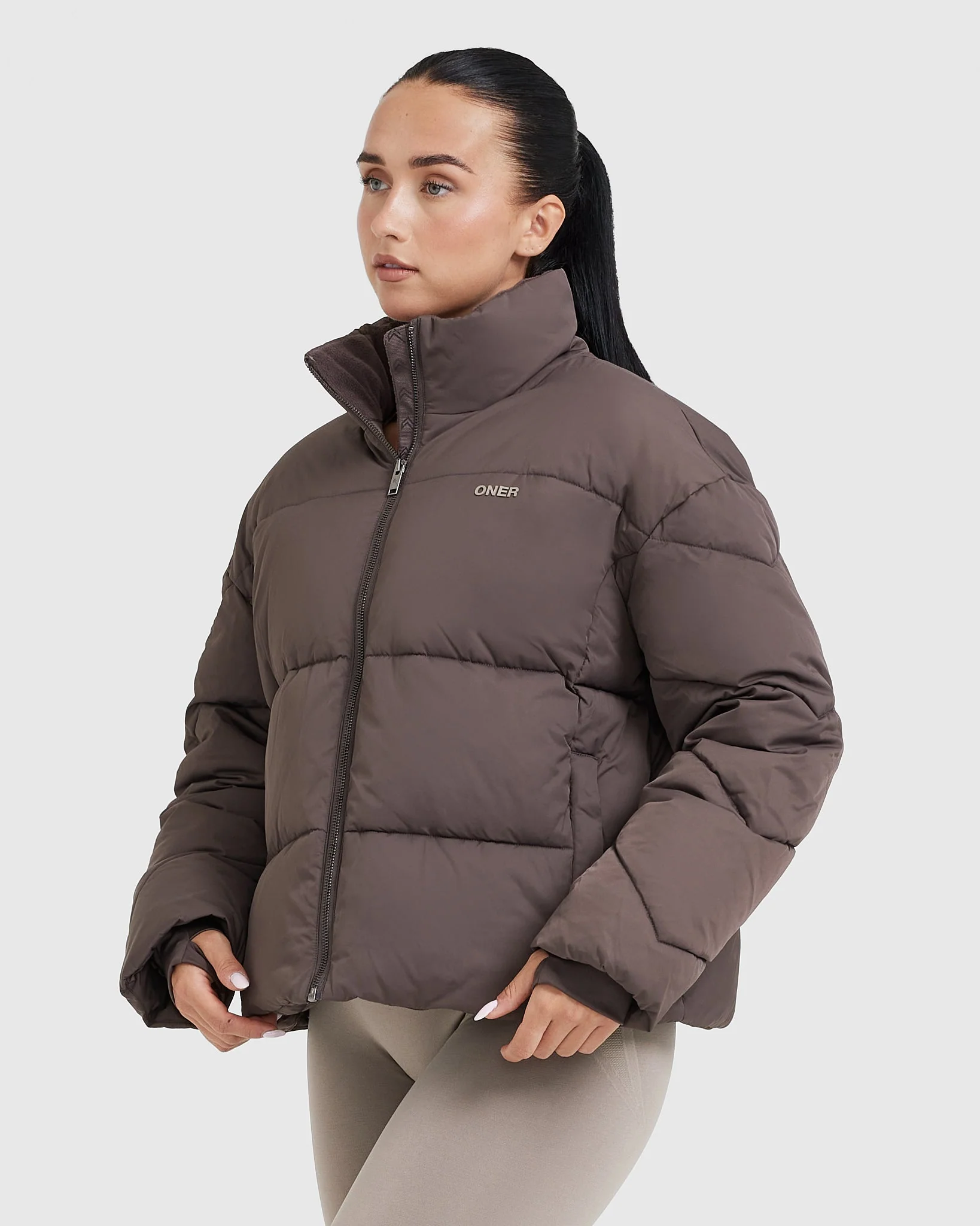 Puffer Jacket | Deep Mauve - Image 3