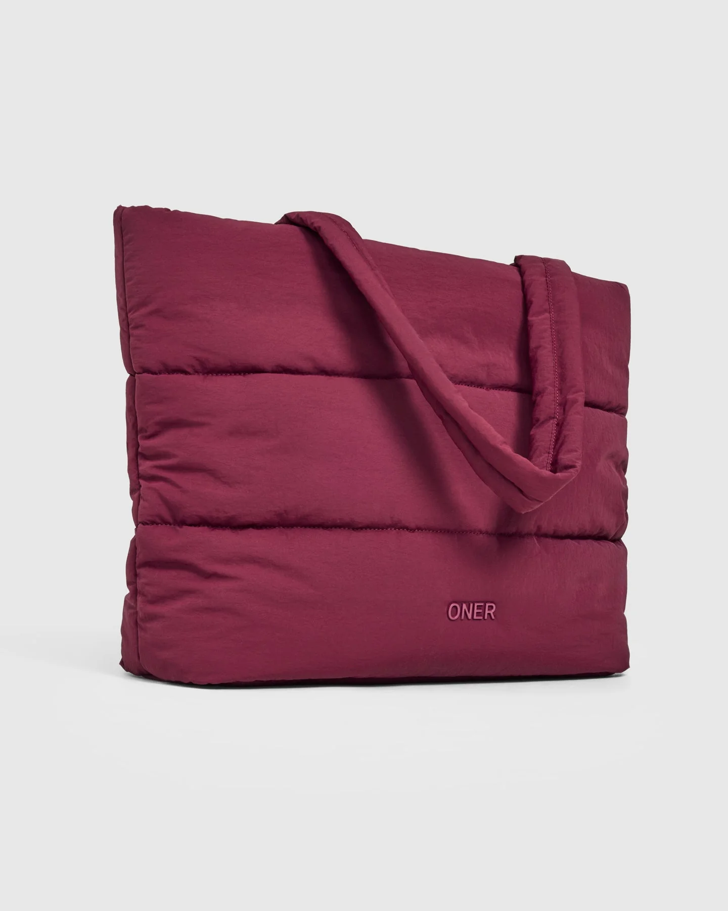 Quilted Tote Bag | Deep Cherry - Image 5