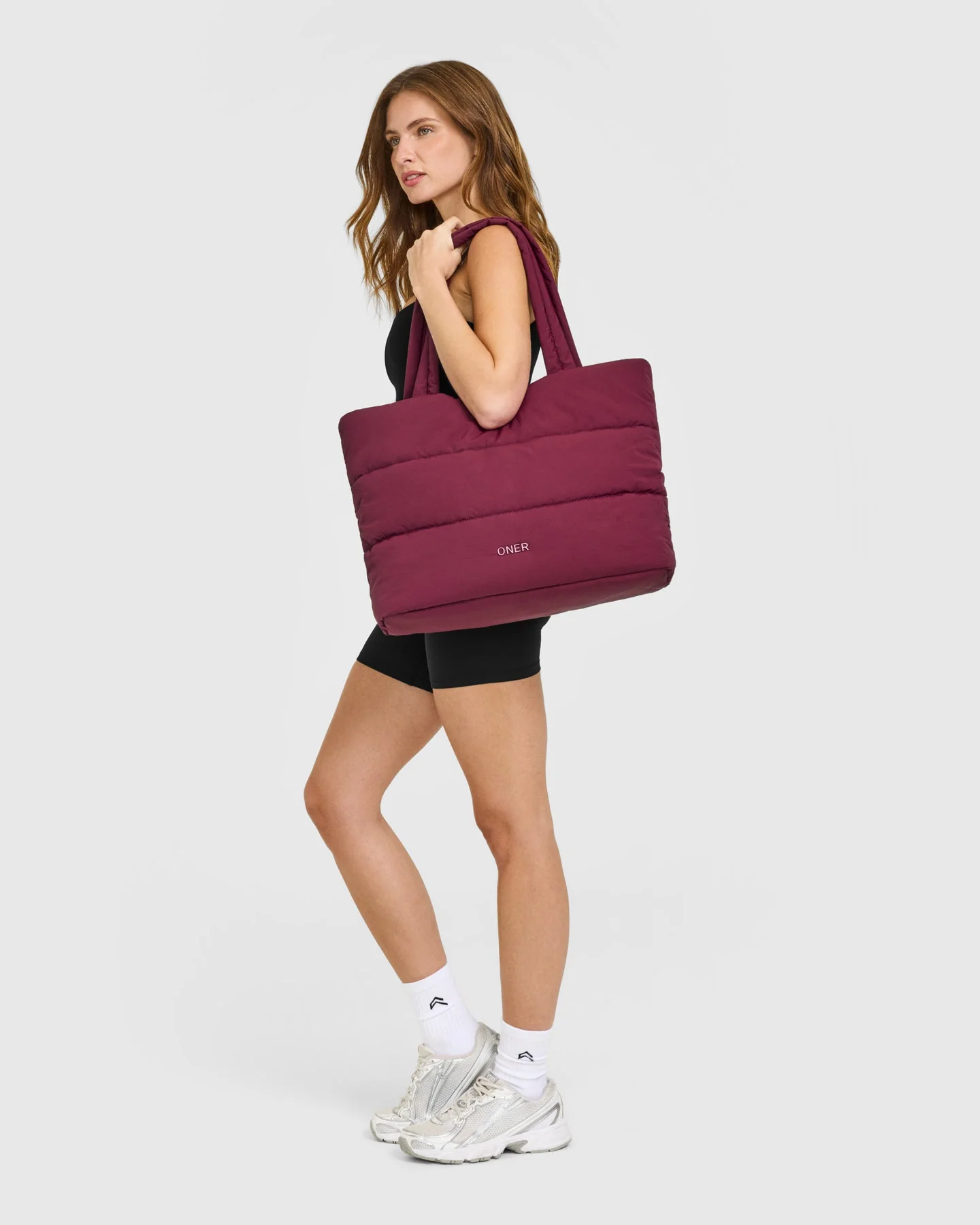 Quilted Tote Bag | Deep Cherry - Image 6