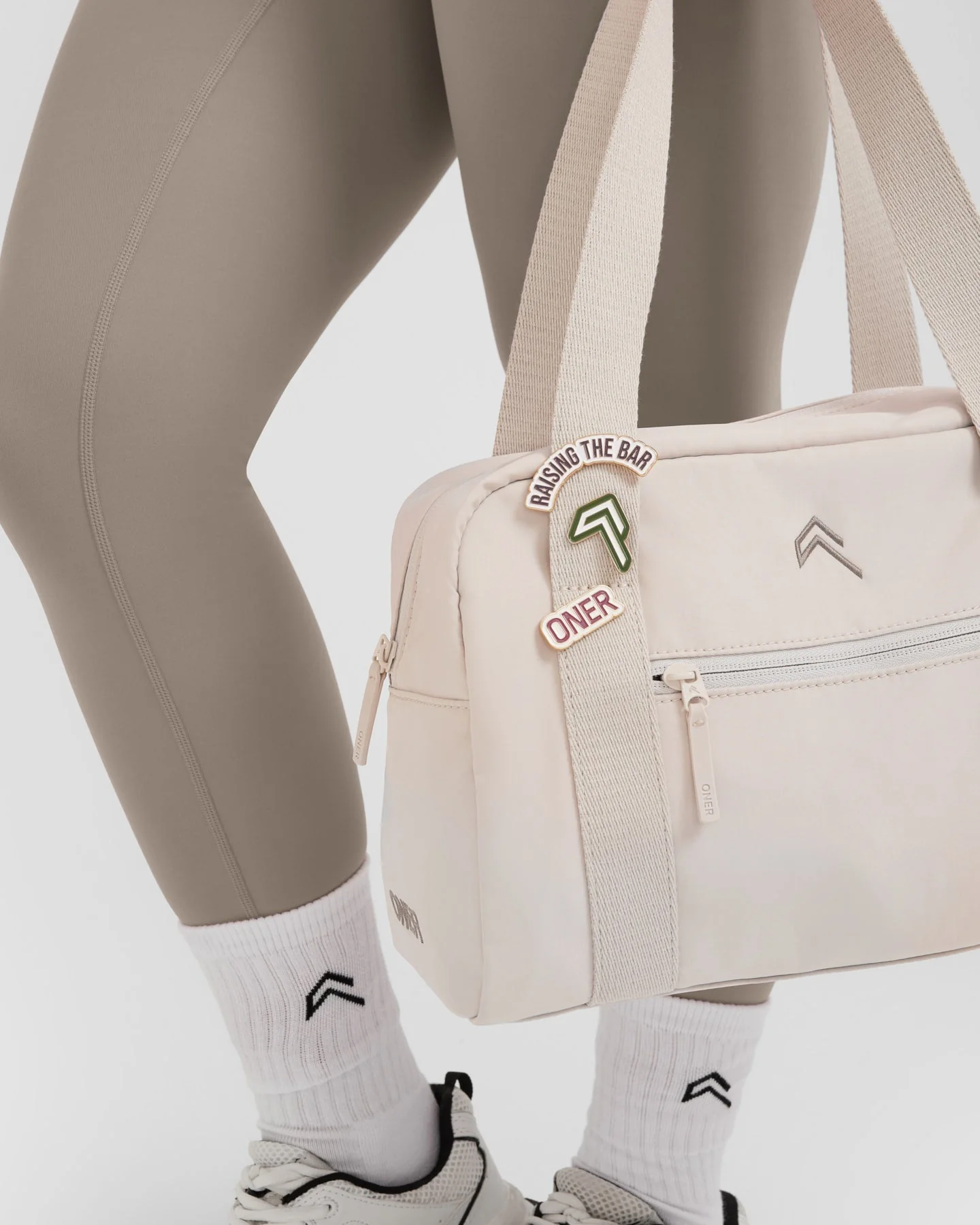 Raising The Bar Graphic Pins 3 Pack | Velvet Pink/Khaki - Image 2