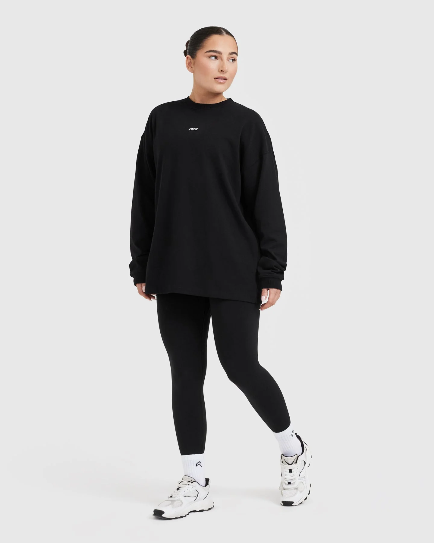 Raising The Bar Graphic Unisex Long Sleeve Top | Black - Image 3