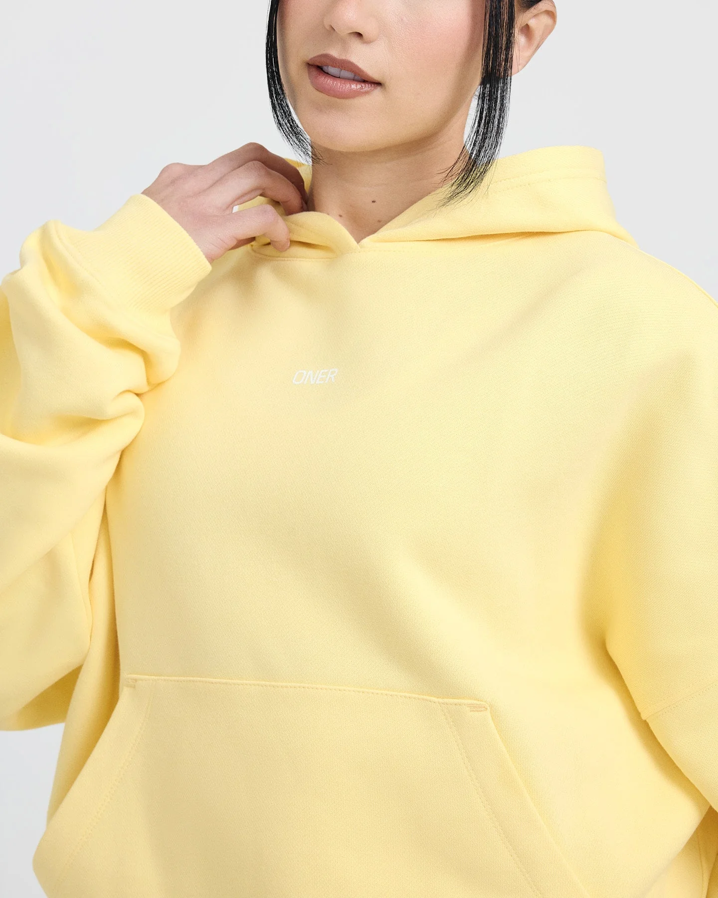 Raising the Bar Graphic Unisex Oversized Hoodie | Sherbert Yellow - Image 4
