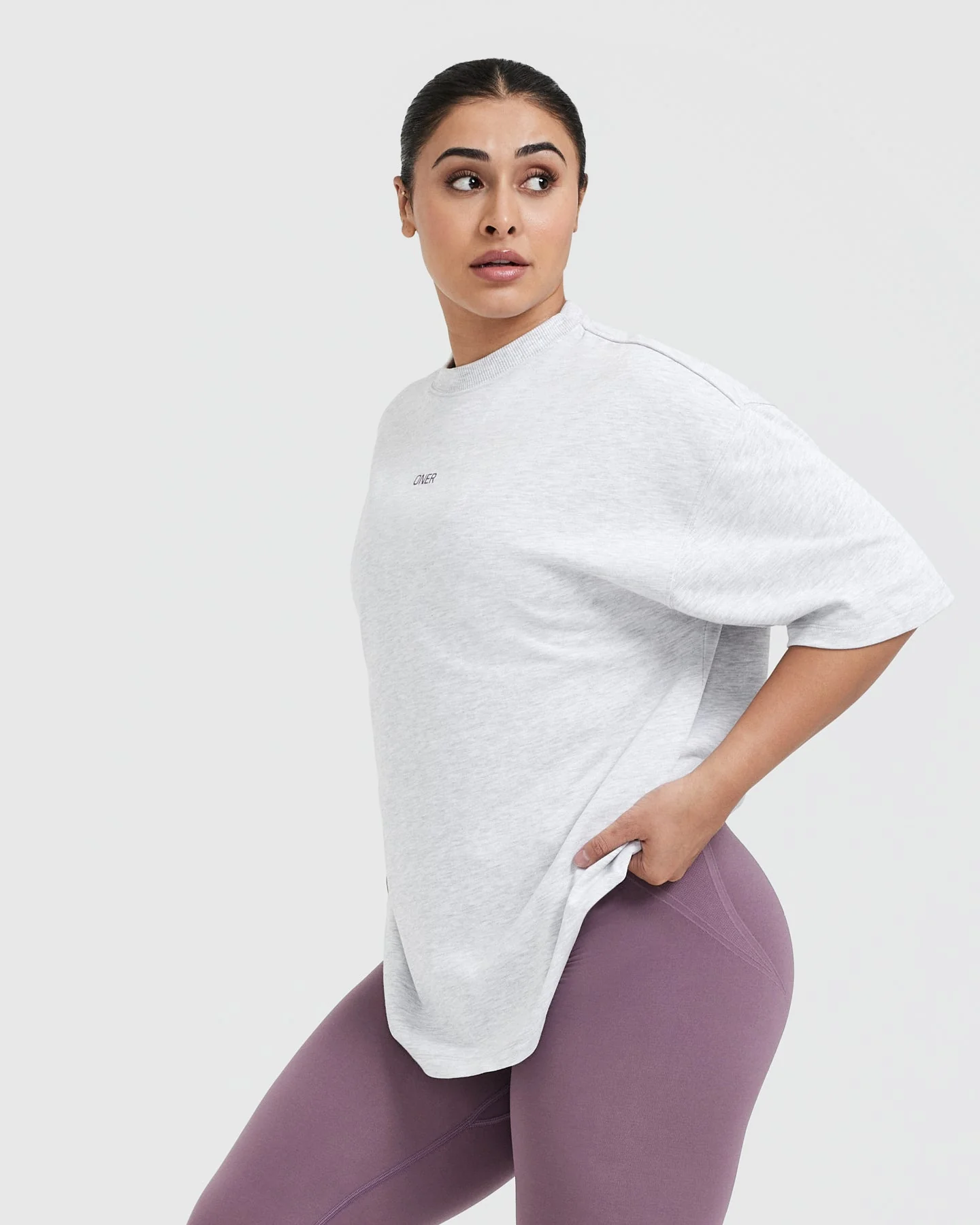 Raising The Bar Graphic Unisex T-Shirt | Light Grey Marl - Image 3