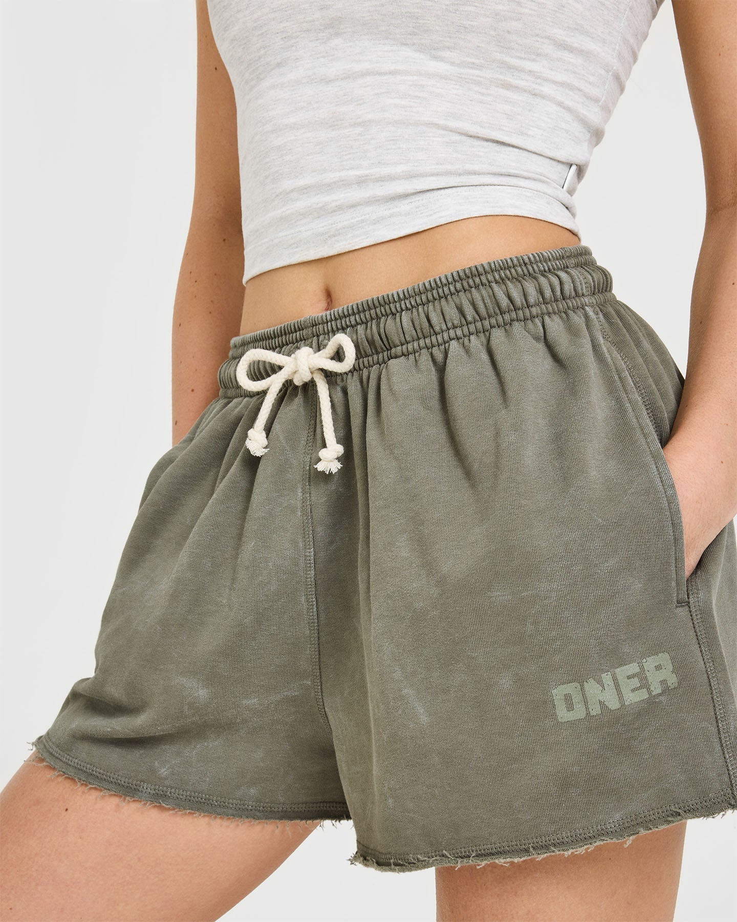 Raw Lounge Oversized Shorts | Washed Alpine Green - Image 5