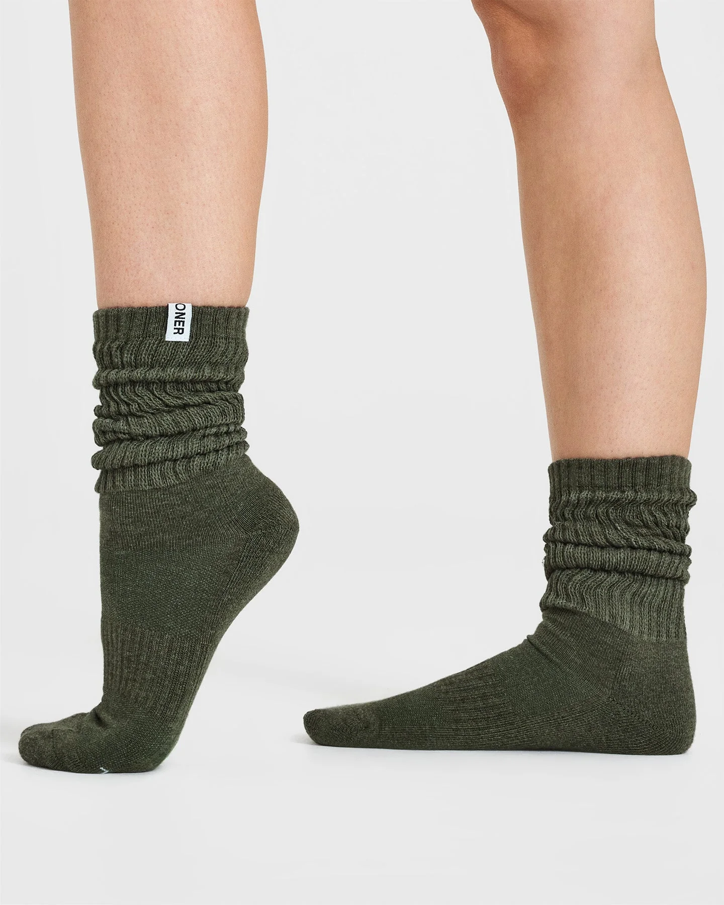 Slouchy Socks 3 Pack | Alpine Green/Sand/Grey - Image 2
