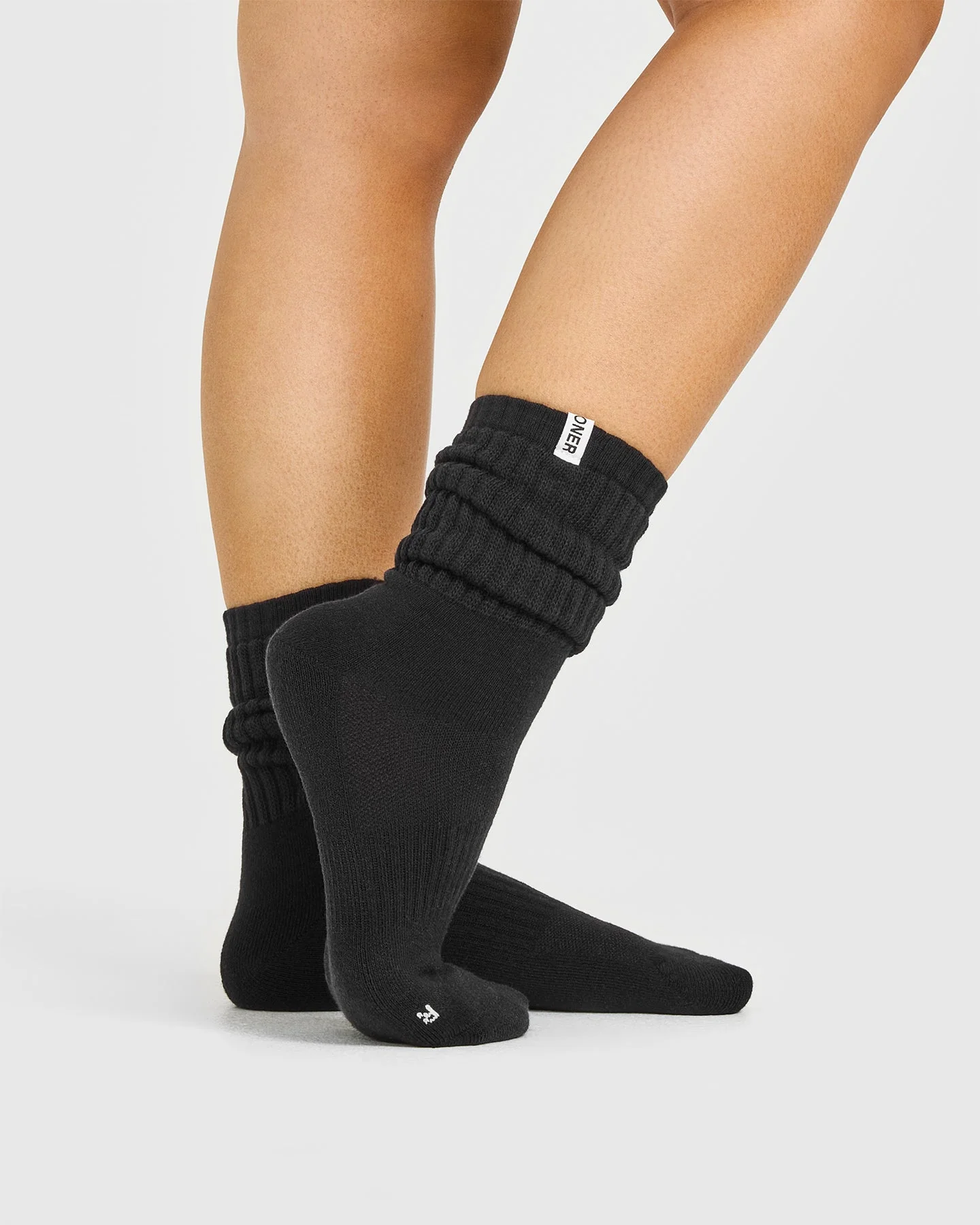 Slouchy Socks 3 Pack | Black/White/Grey Marl - Image 3