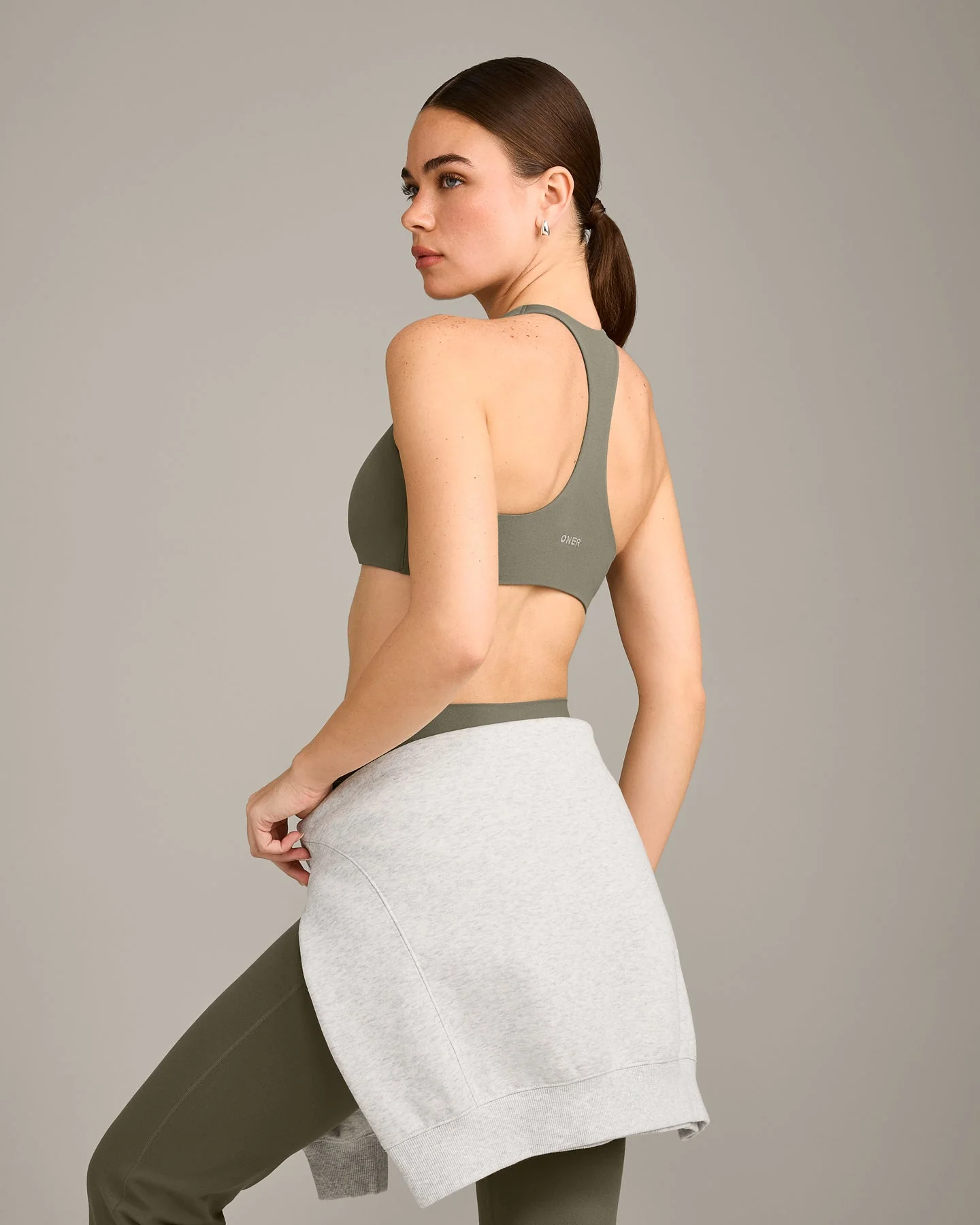 SoftMotion™ Bralette with Grey Logo | Alpine Green - Image 2
