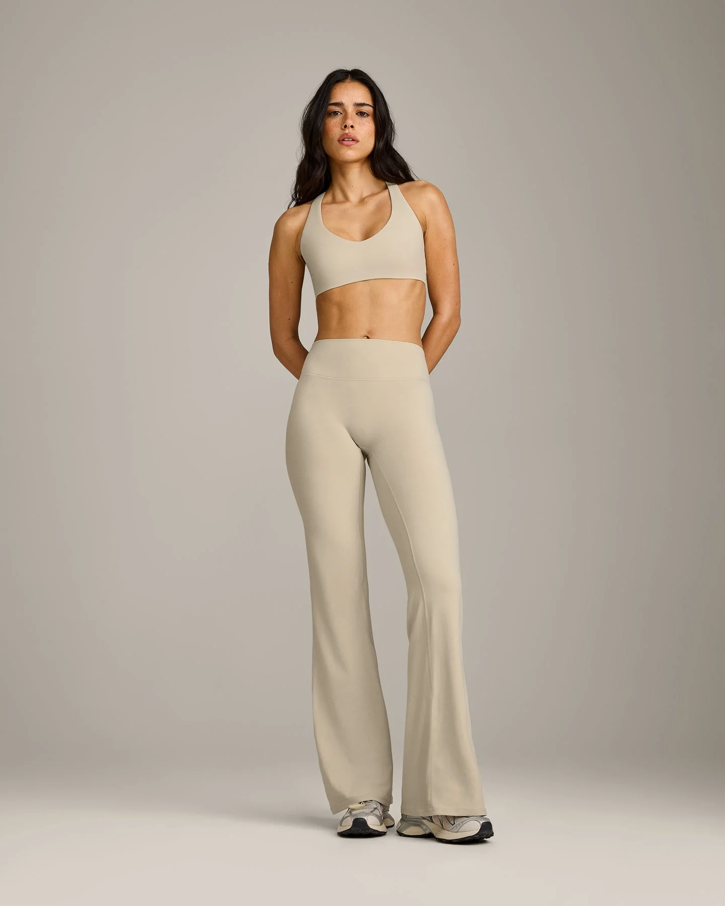SoftMotion™ Bralette with Grey Logo | Oatmeal - Image 4