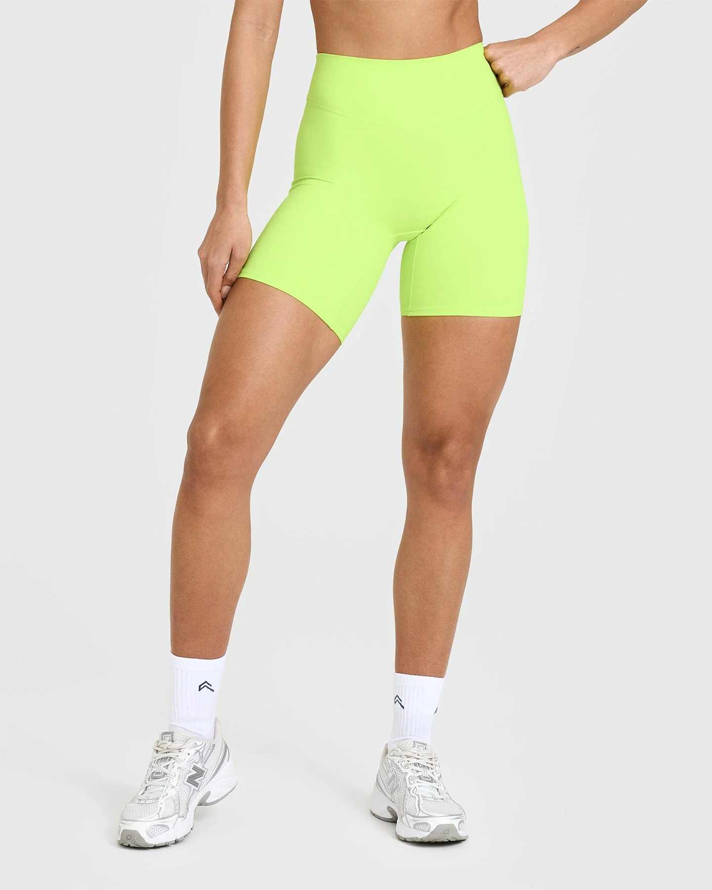 SoftMotion™ Cycling Shorts 8" | Citrus Green - Image 2