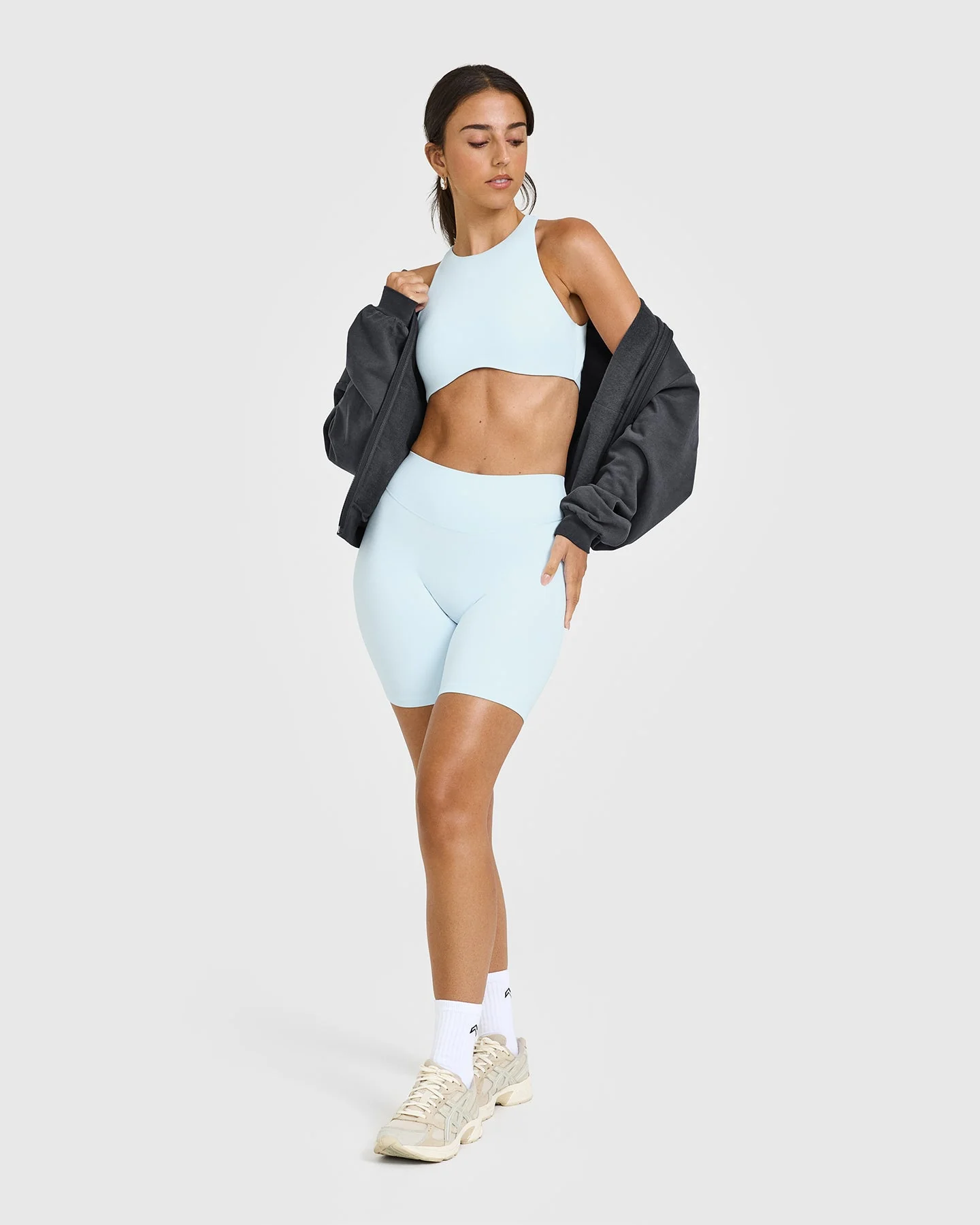 SoftMotion™ Cycling Shorts 8" | Cloud Blue - Image 3