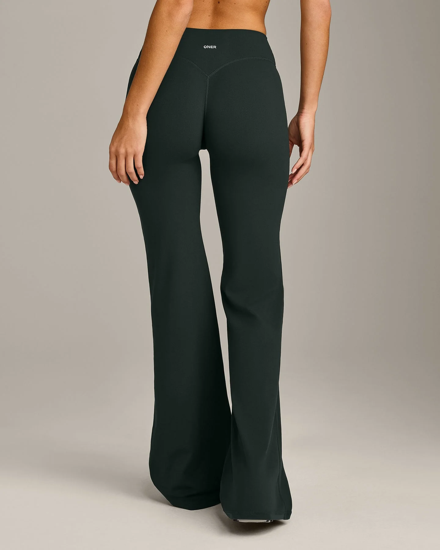 SoftMotion™ Flared Bottoms with Grey Logo | Emerald Noir