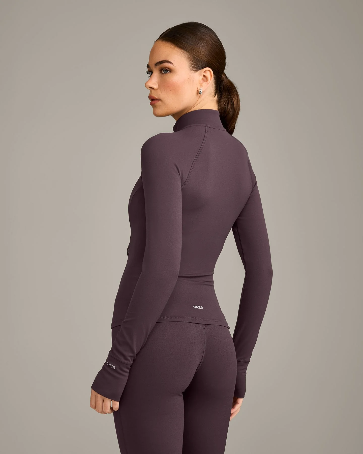 SoftMotion™ Jacket with Grey Logo | Dark Umber Brown - Image 2