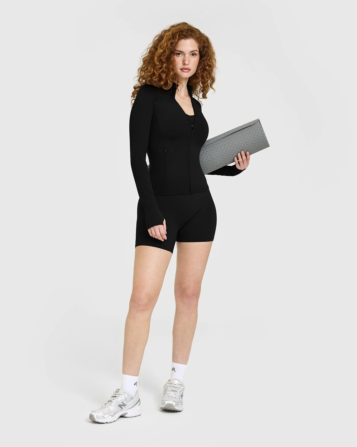 SoftMotion™ Jacket with White Logo | Black - Image 3