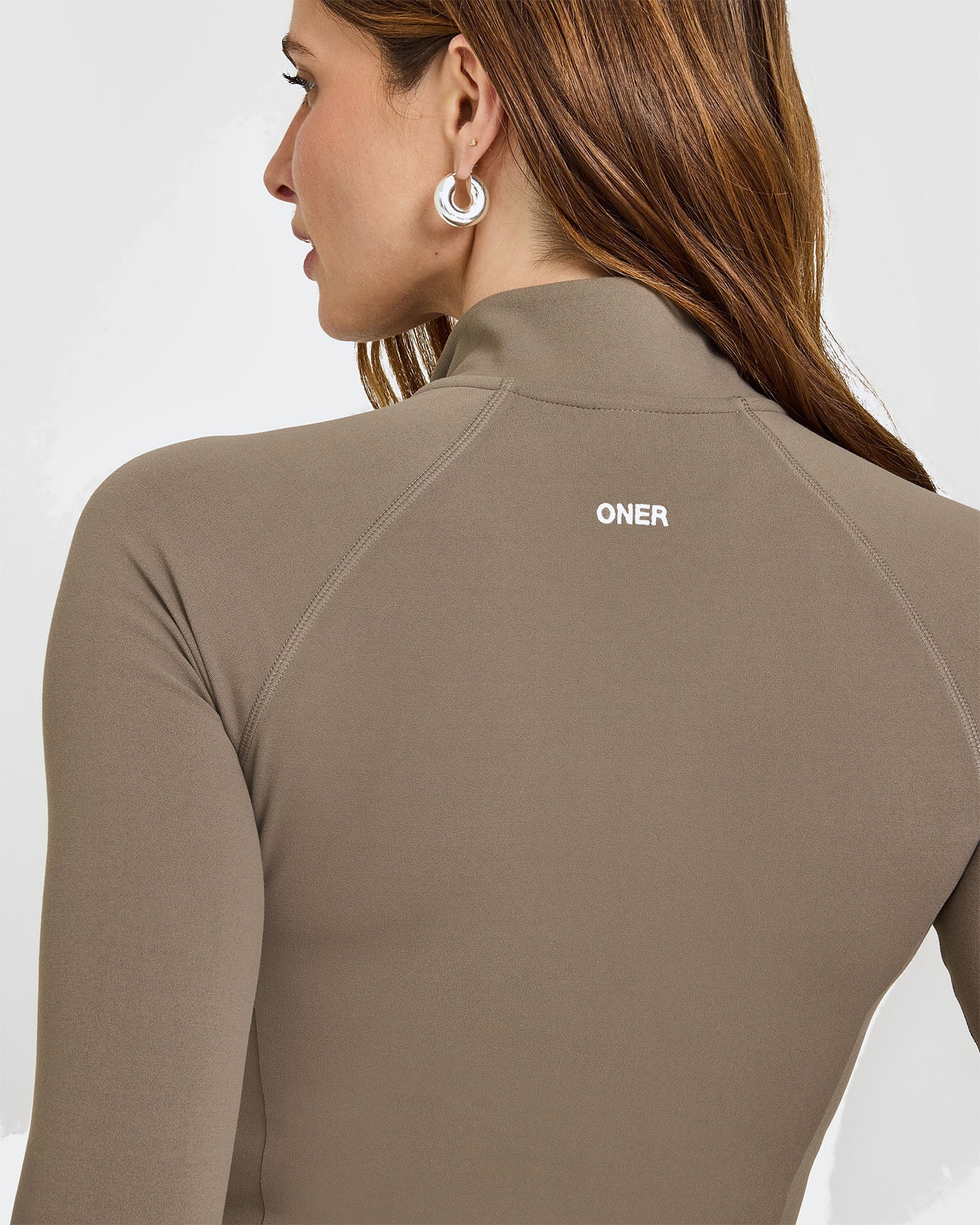 SoftMotion™ Jacket with White Logo | Moss Brown - Image 4
