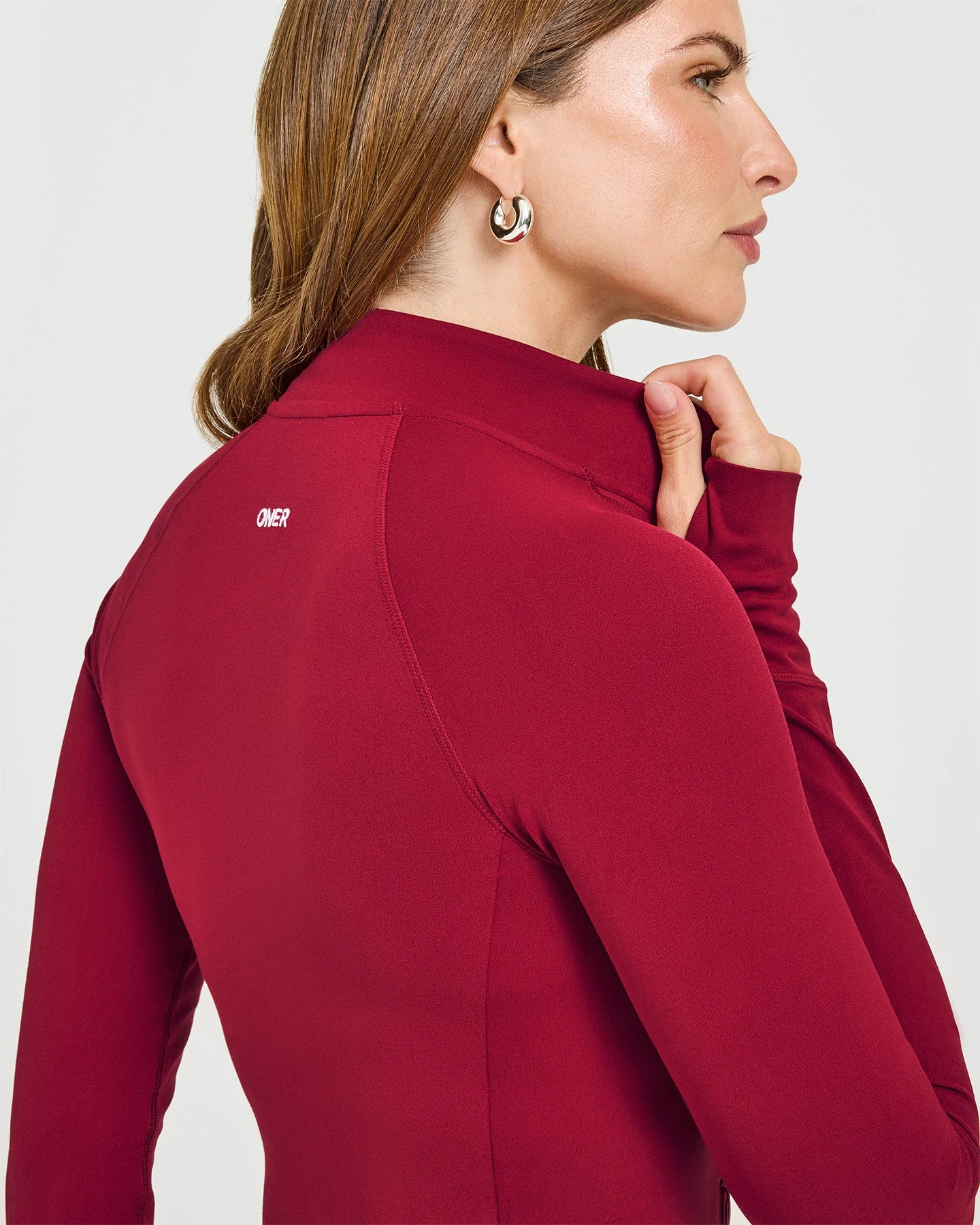 SoftMotion™ Jacket with White Logo | Ruby Red - Image 4