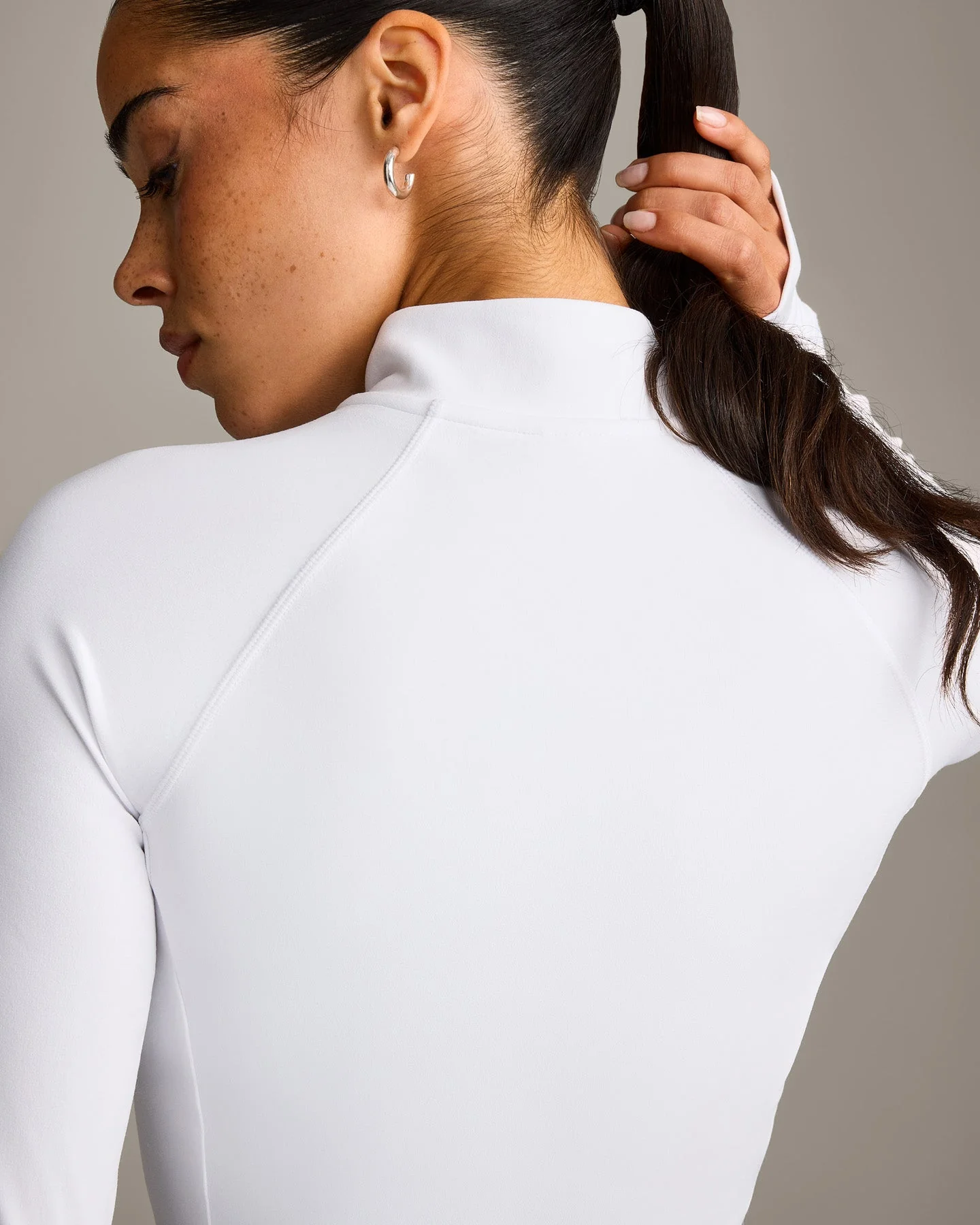 SoftMotion™ Mid Jacket with Grey Logo | White - Image 4