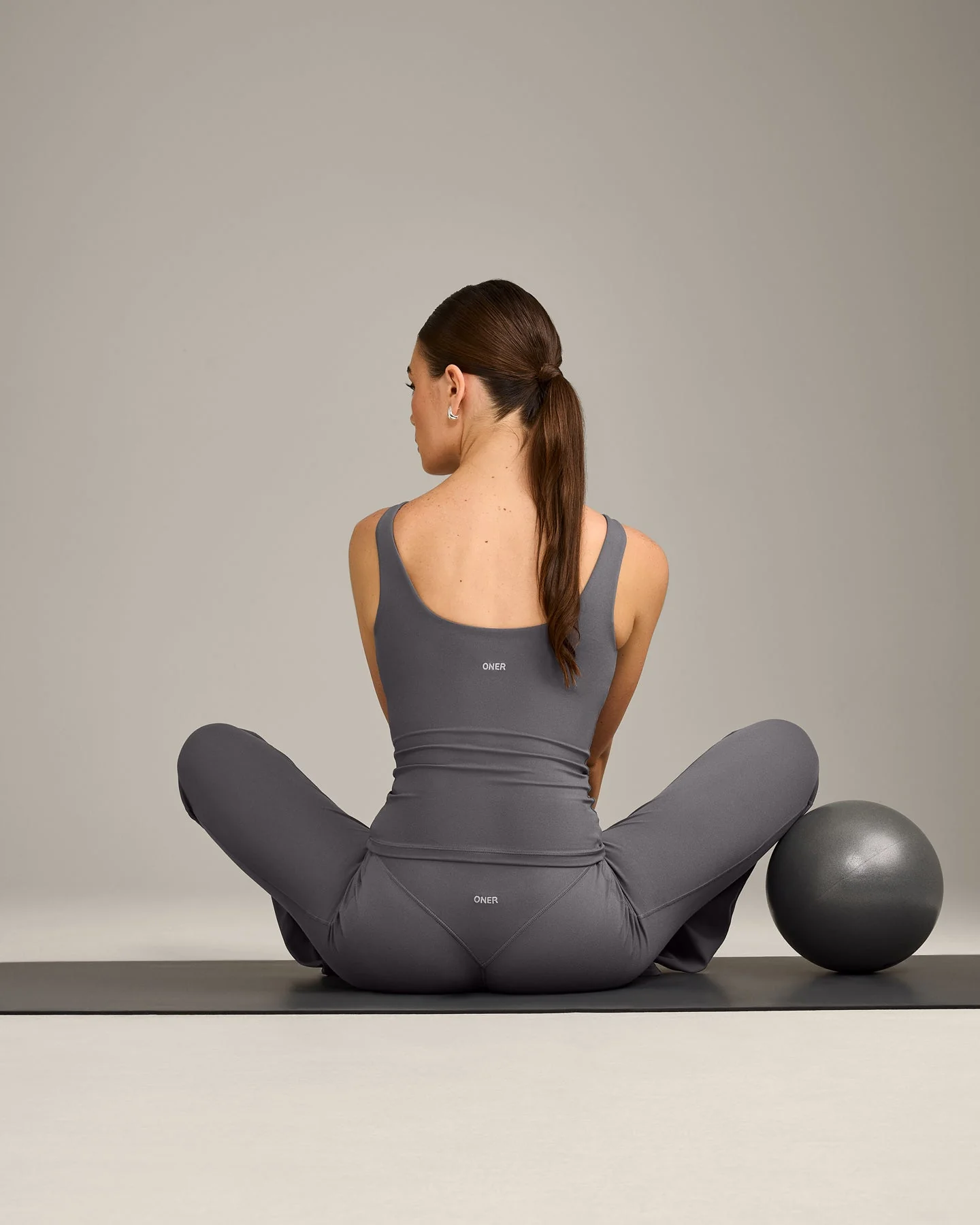 SoftMotion™ Scoop Neck Vest with Grey Logo | Ash Grey - Image 5