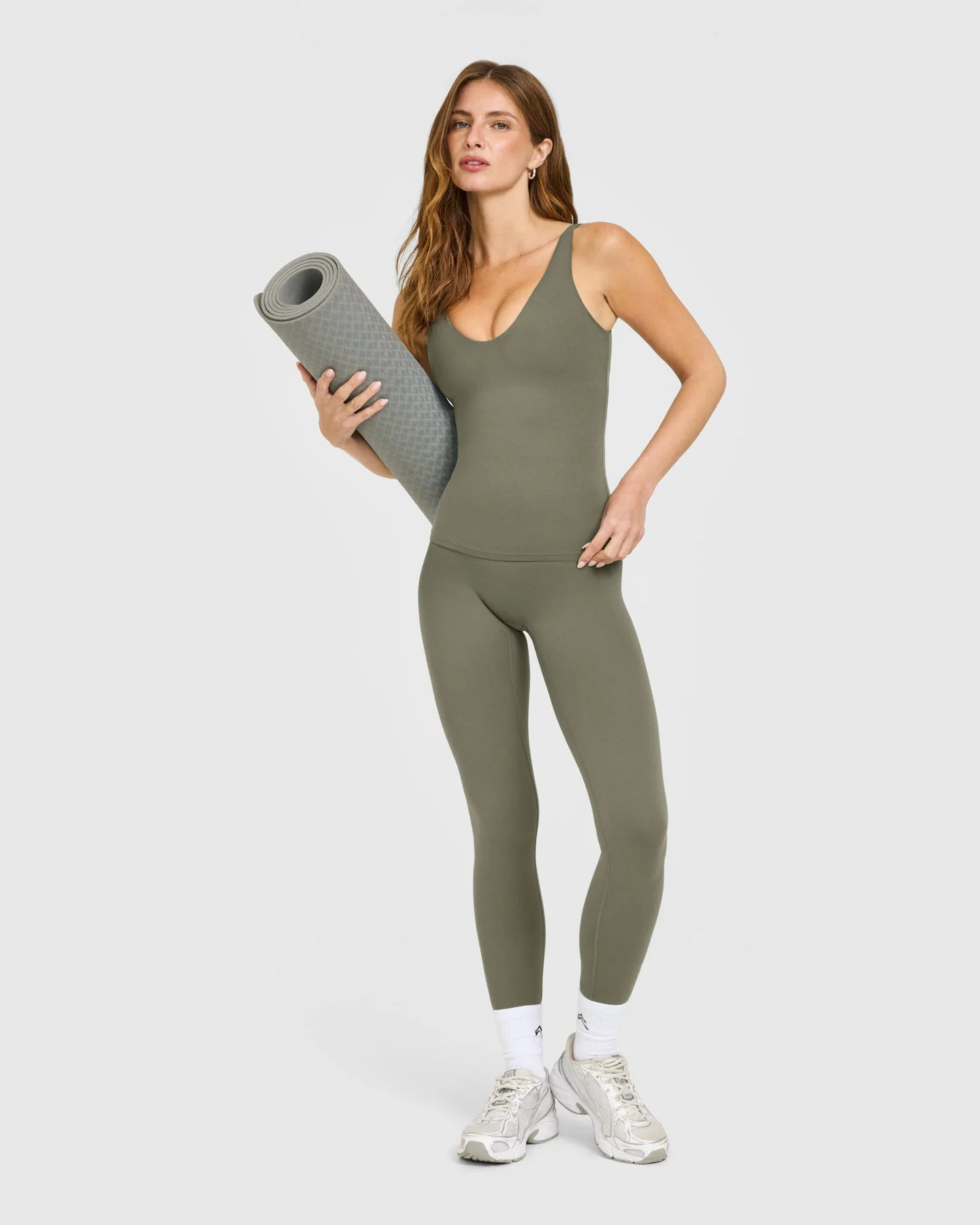 SoftMotion™ Scoop Neck Vest with White Logo | Alpine Green - Image 3